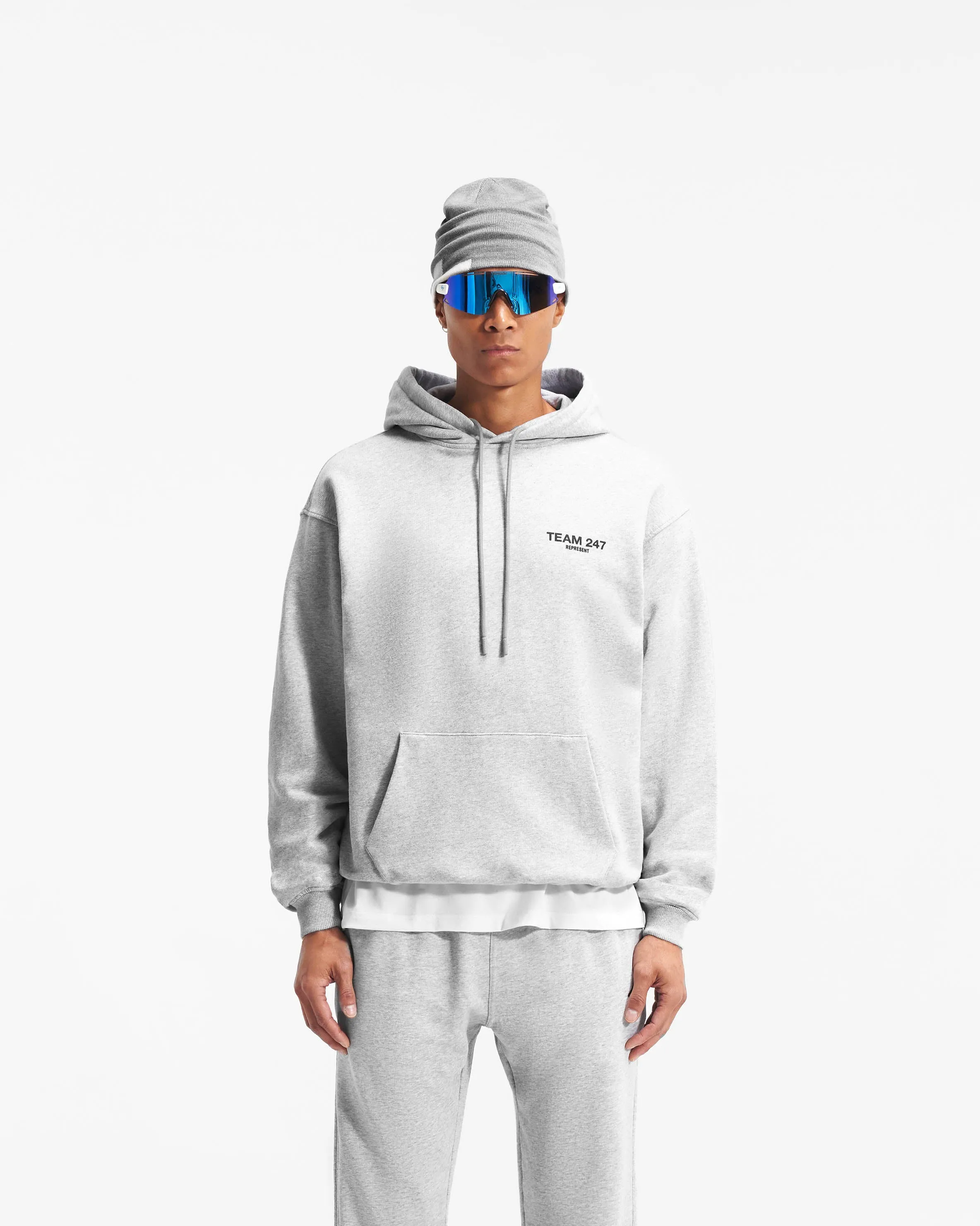 Team 247 Oversized Hoodie - Ash Grey sold by Represent product image thumbnail 3