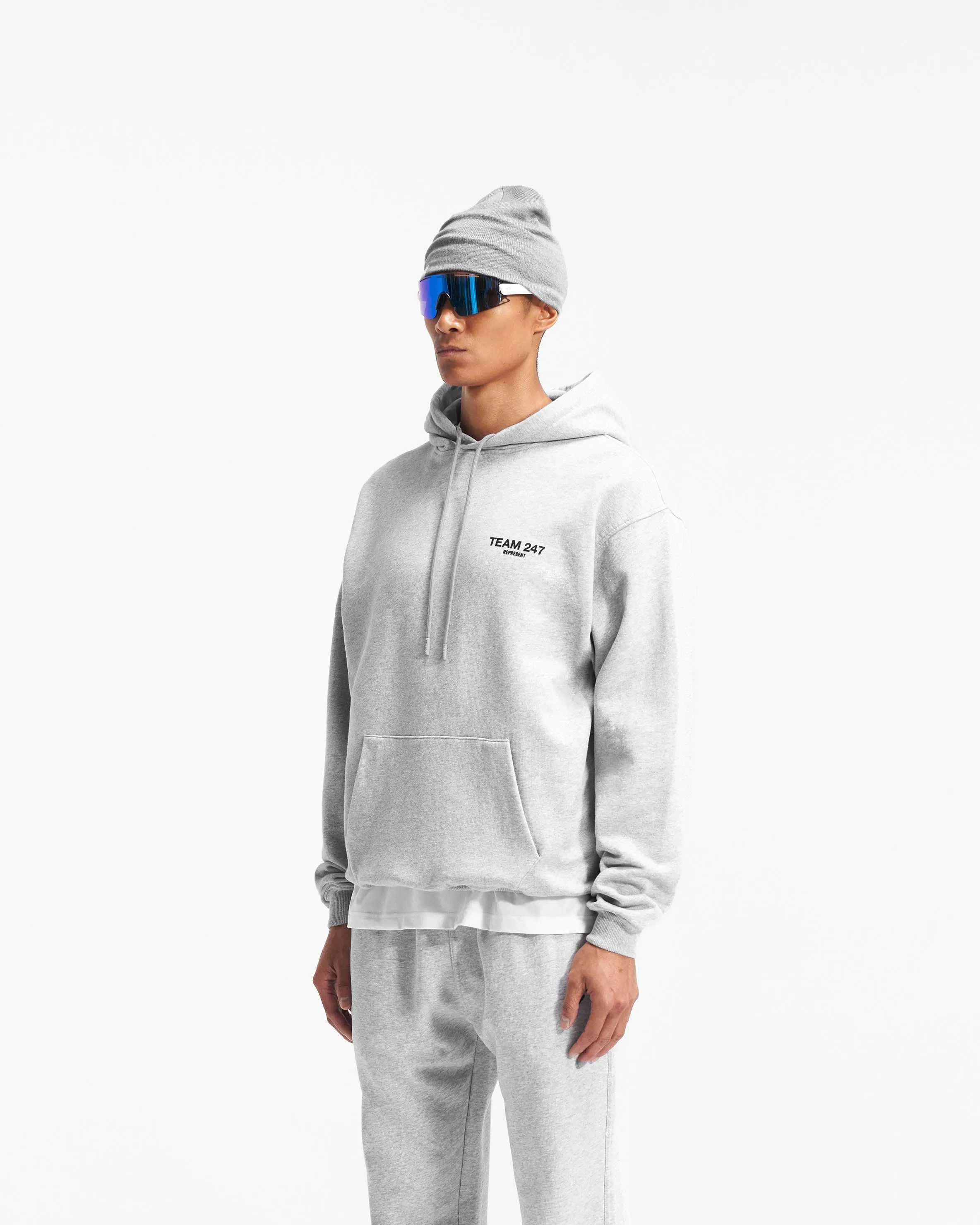 Team 247 Oversized Hoodie - Ash Grey sold by Represent product image thumbnail 4