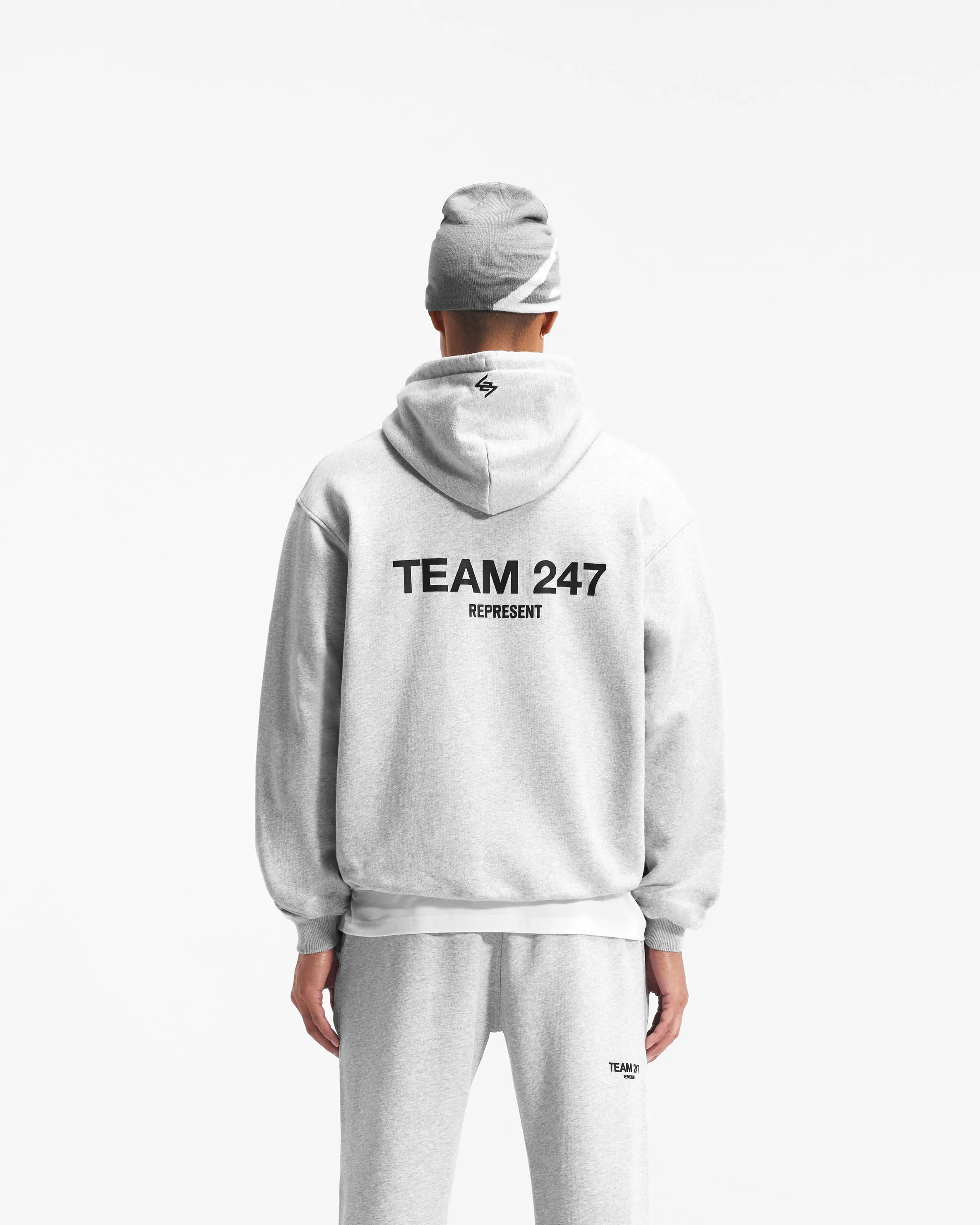Team 247 Oversized Hoodie - Ash Grey sold by Represent product image thumbnail 5