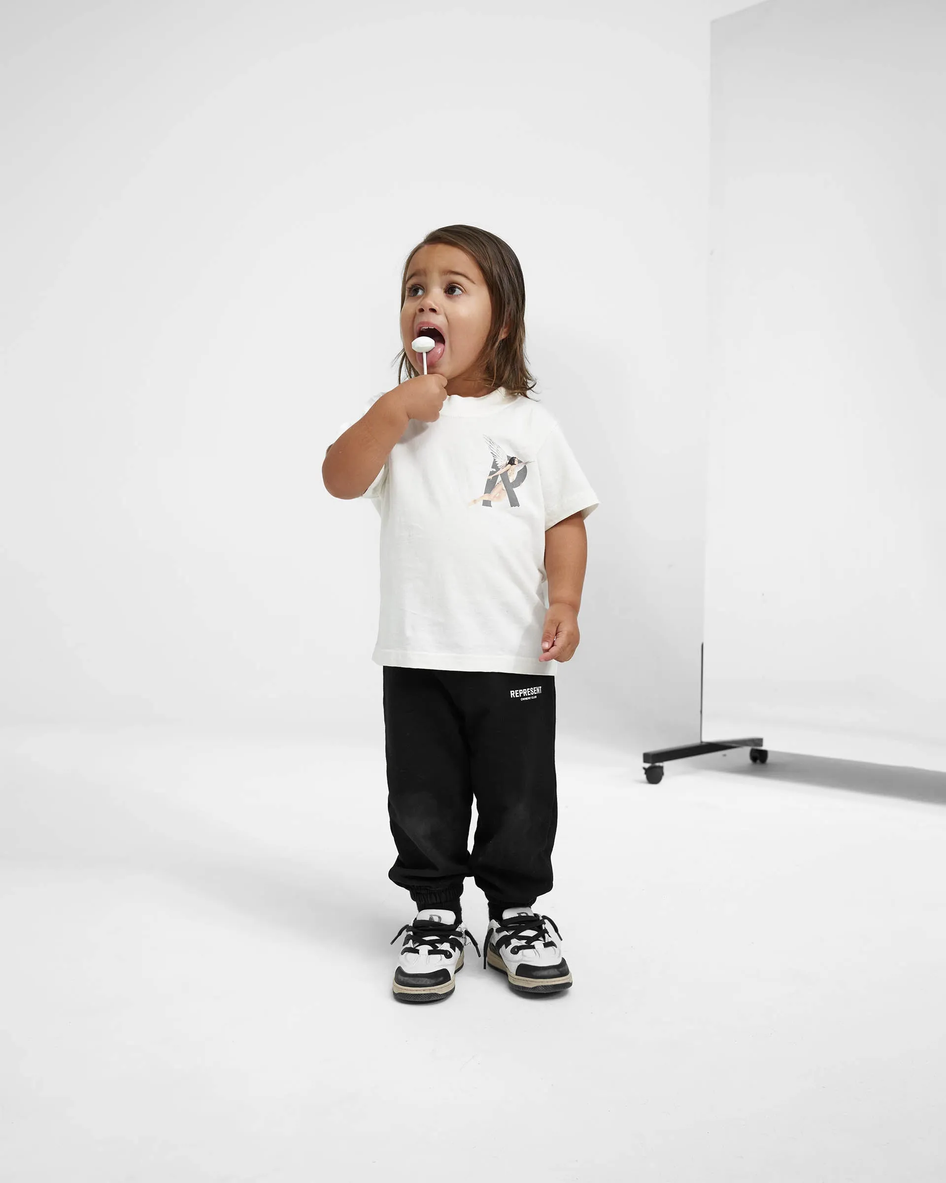 Mini Storms In Heaven T-Shirt - Flat White sold by Represent product image thumbnail 3