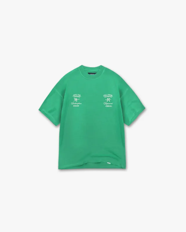 Fall From Olympus T-Shirt - Island Green made by Represent