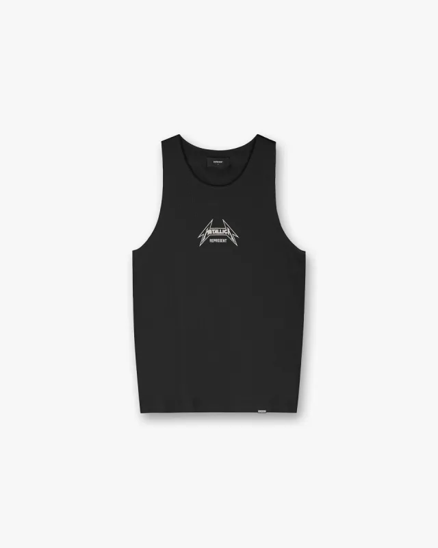 Represent X Metallica Local Crew Vest - Jet Black sold by Represent