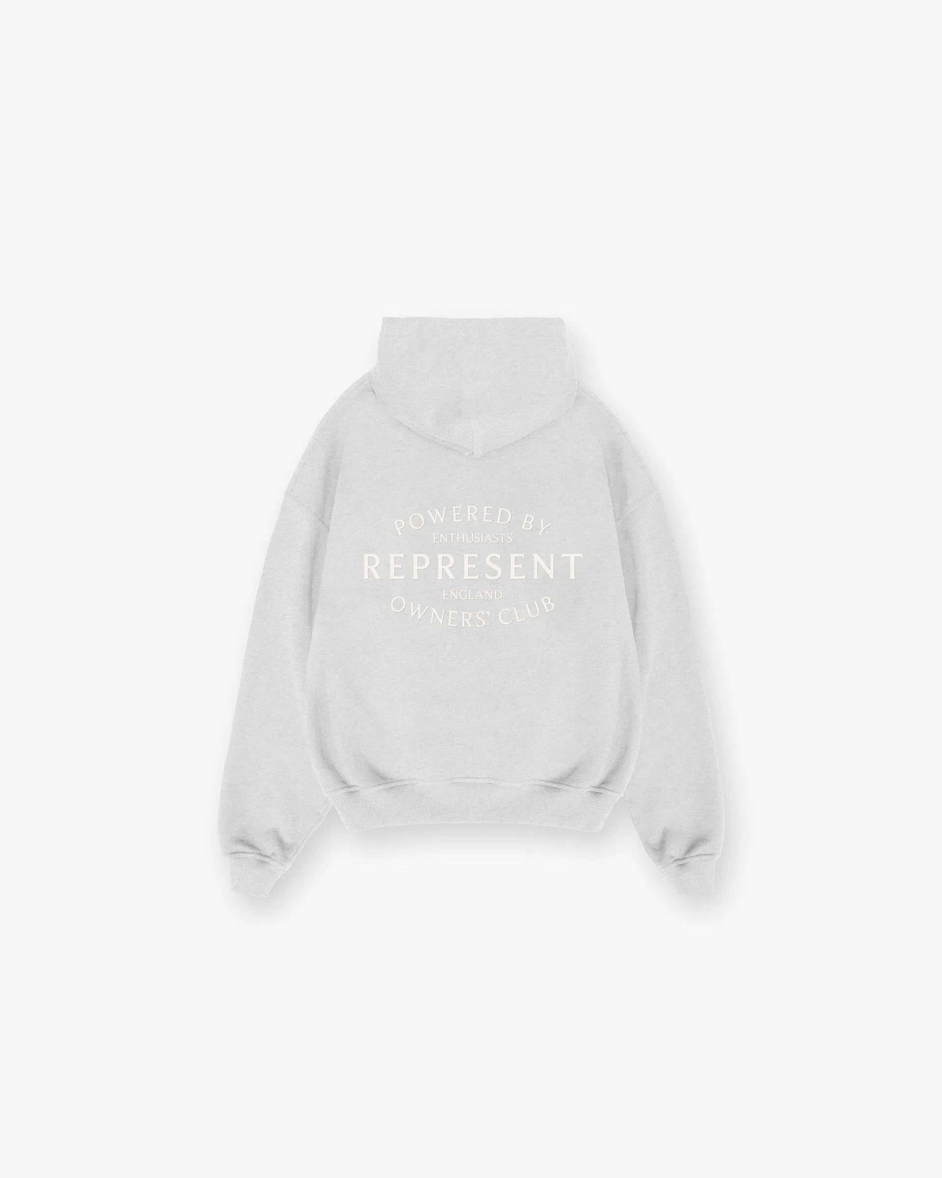Represent Owners Club Stamp Zip Up Hoodie - Ash Grey sold by Represent product image thumbnail 2