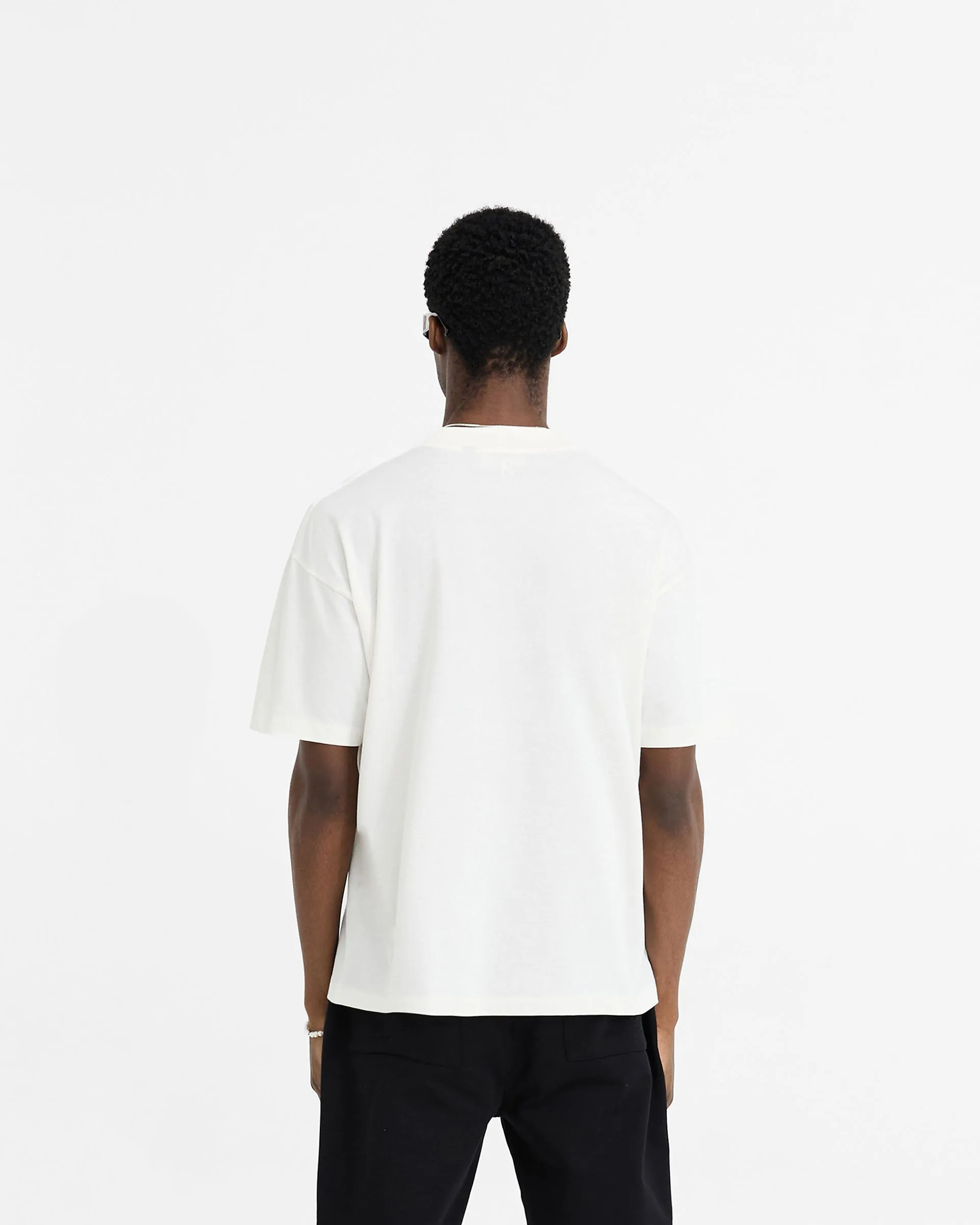 Initial Oversized T-Shirt - Flat White sold by Represent product image thumbnail 4