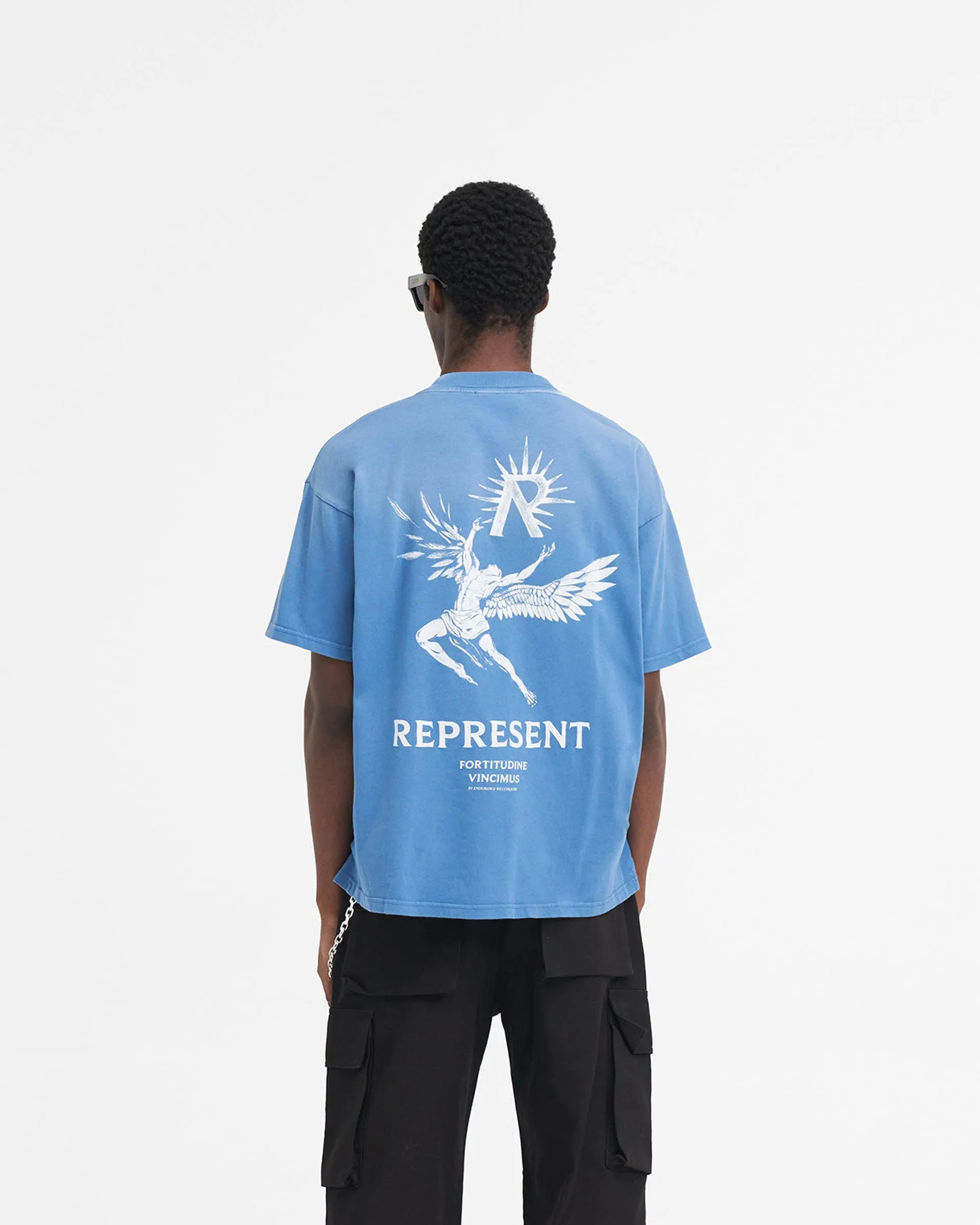 Icarus T-Shirt - Sky Blue sold by Represent product image thumbnail 5