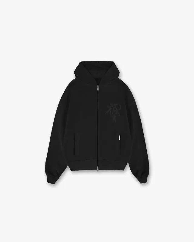 Cherub Initial Zip Hoodie - Black sold by Represent