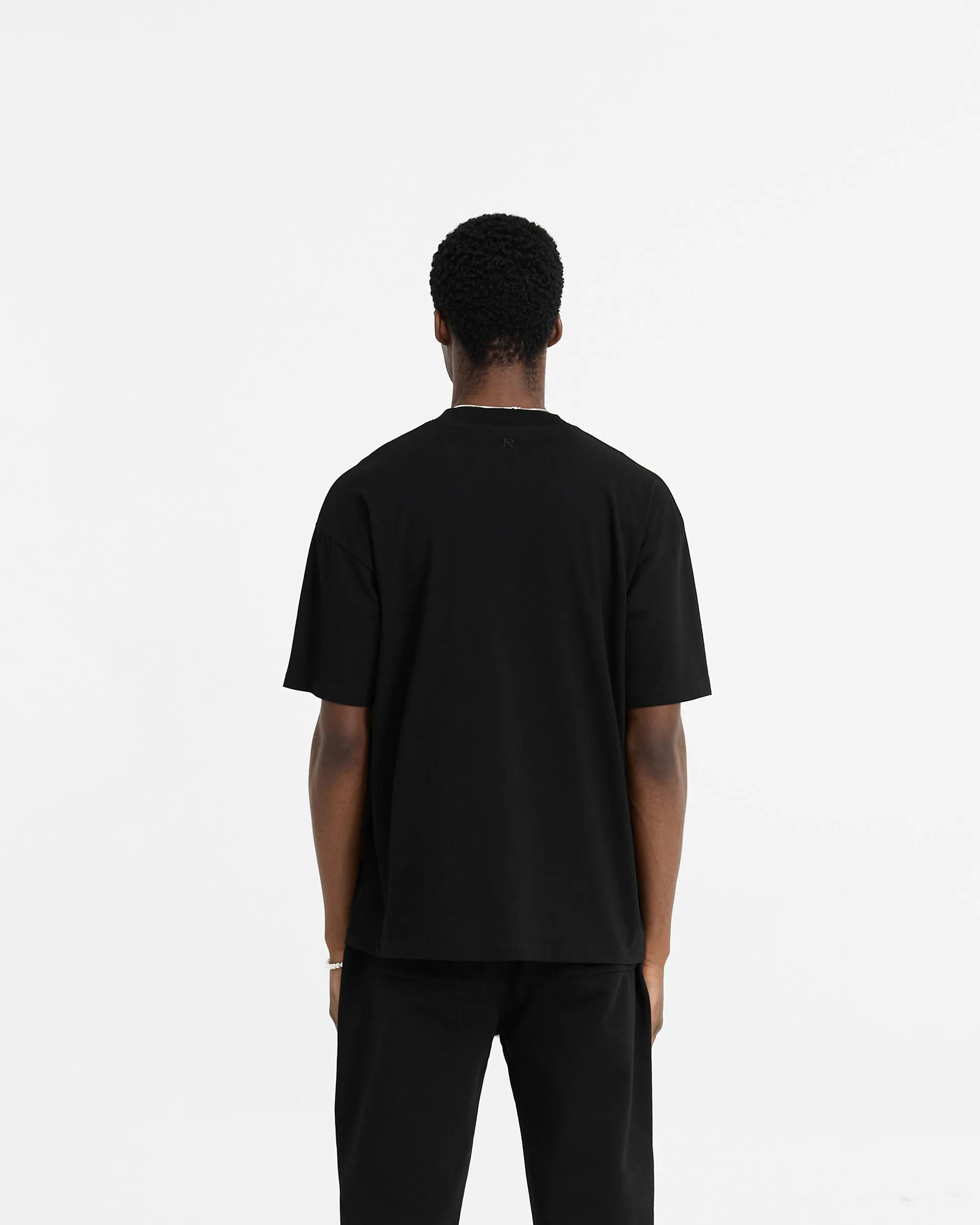 Initial Oversized T-Shirt - Black sold by Represent product image thumbnail 4