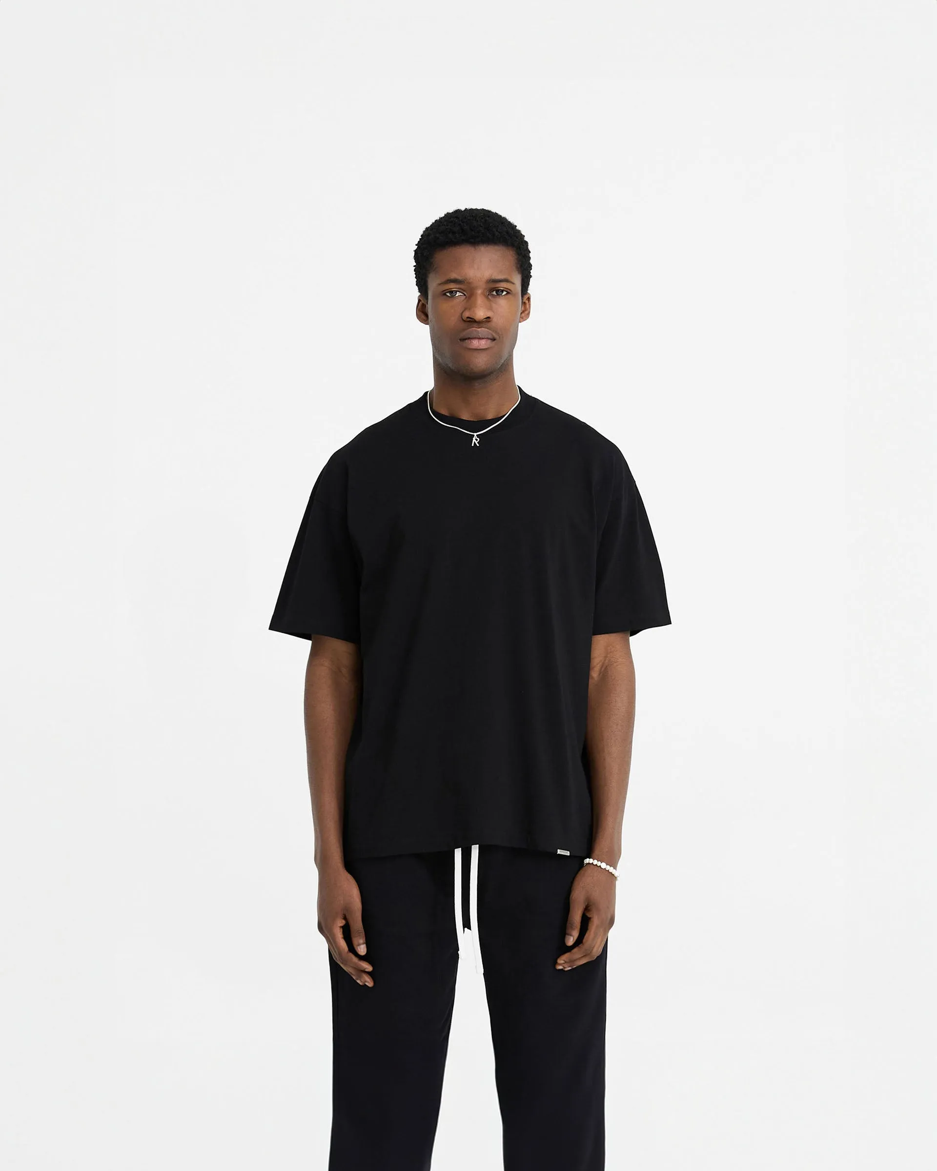 Initial Oversized T-Shirt - Black sold by Represent product image thumbnail 3
