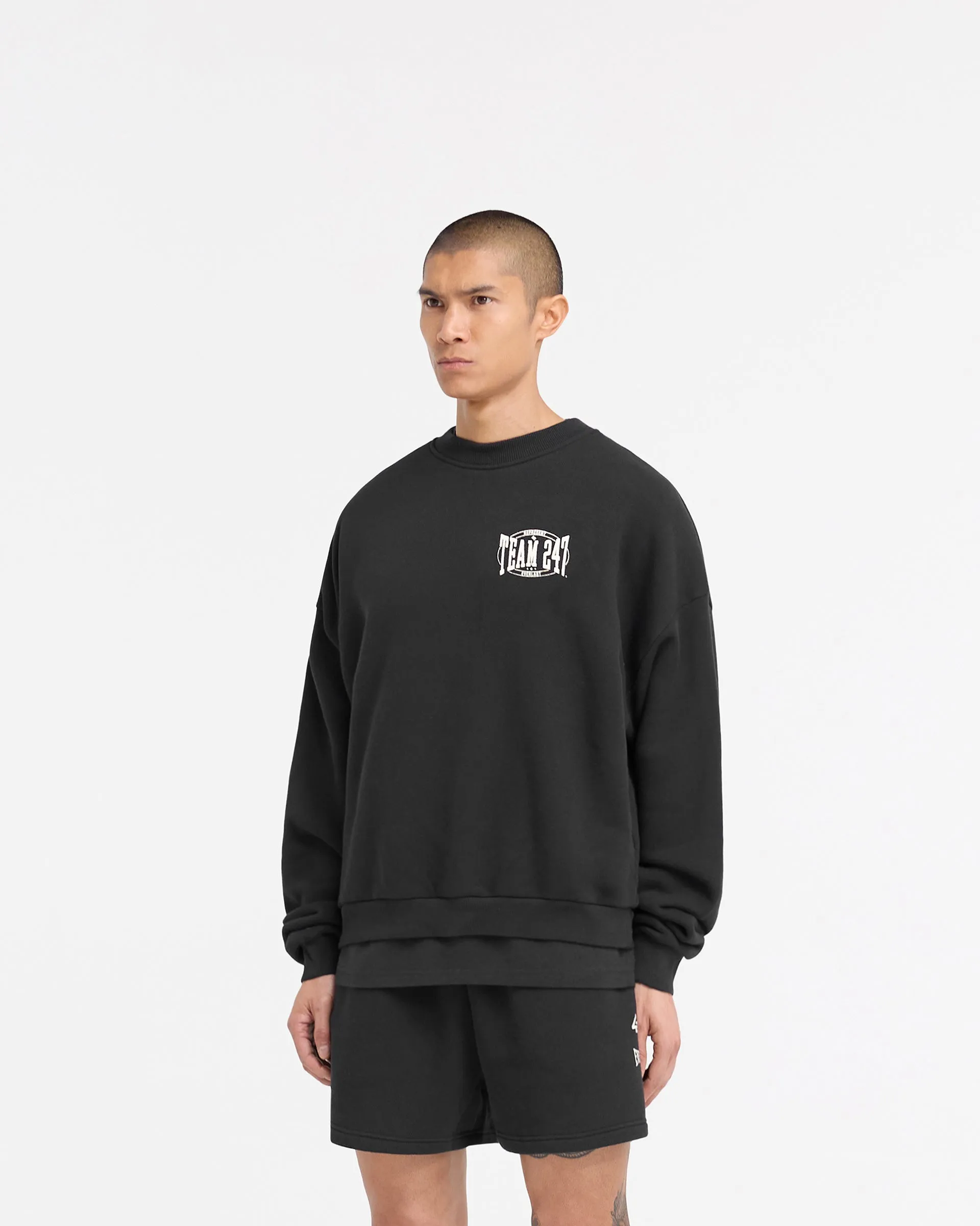 247 X Everlast Training Camp Boxy Sweater - Off Black sold by Represent product image thumbnail 4