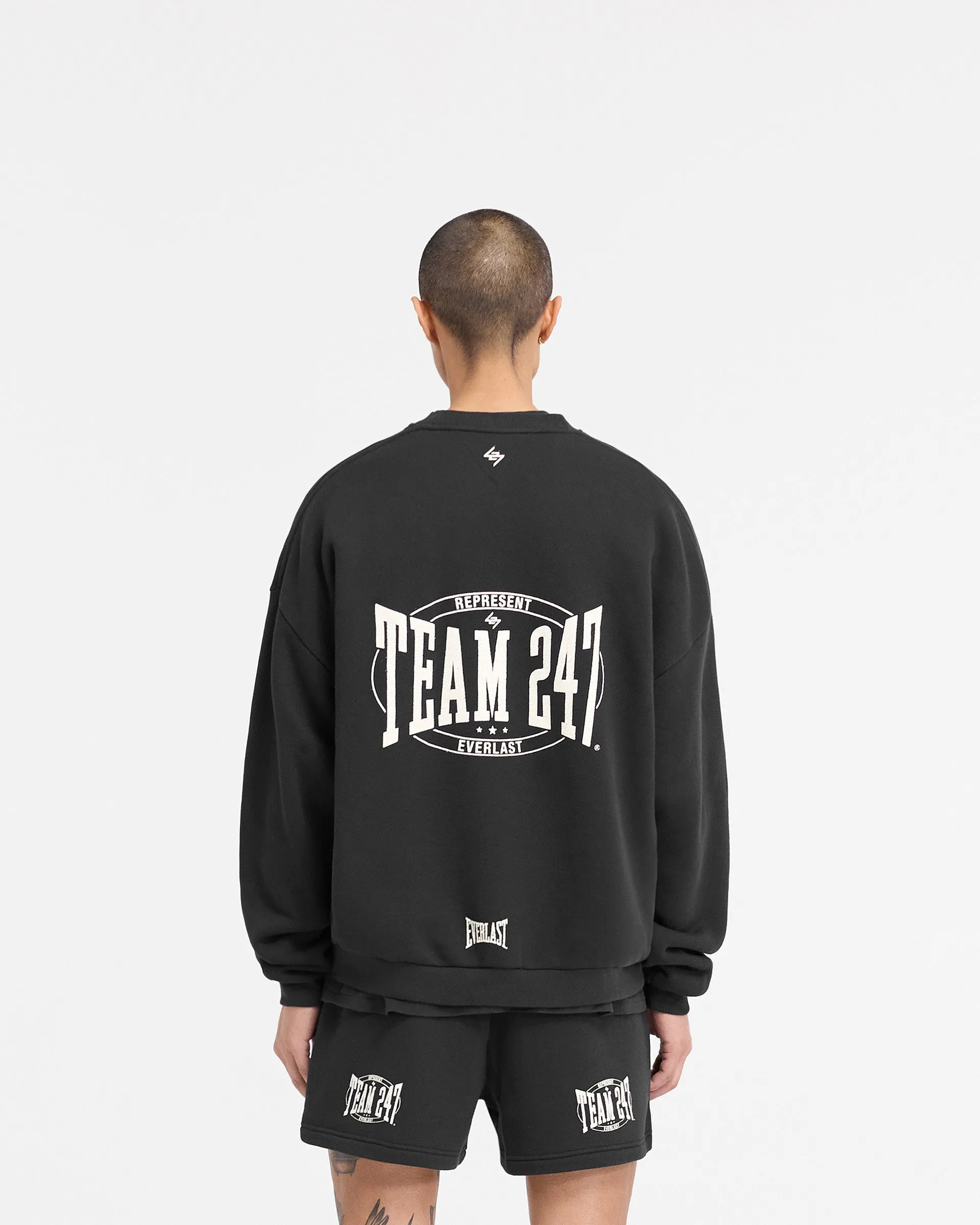 247 X Everlast Training Camp Boxy Sweater - Off Black sold by Represent product image thumbnail 5