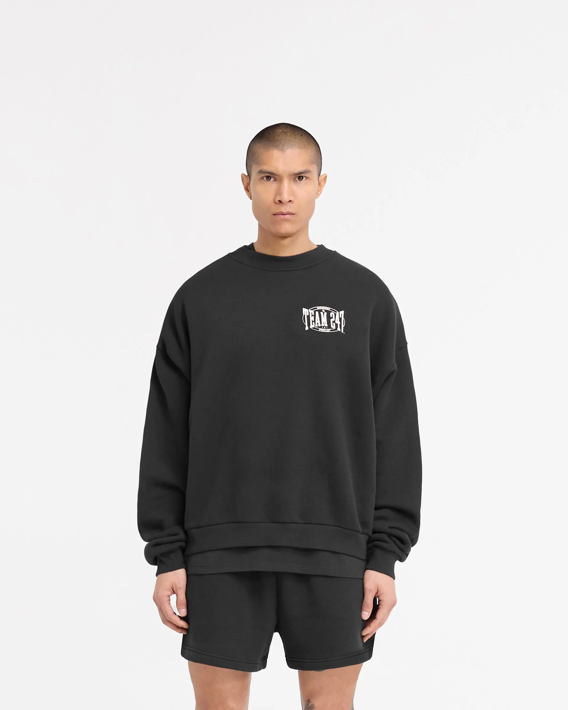 247 X Everlast Training Camp Boxy Sweater - Off Black sold by Represent product image thumbnail 3