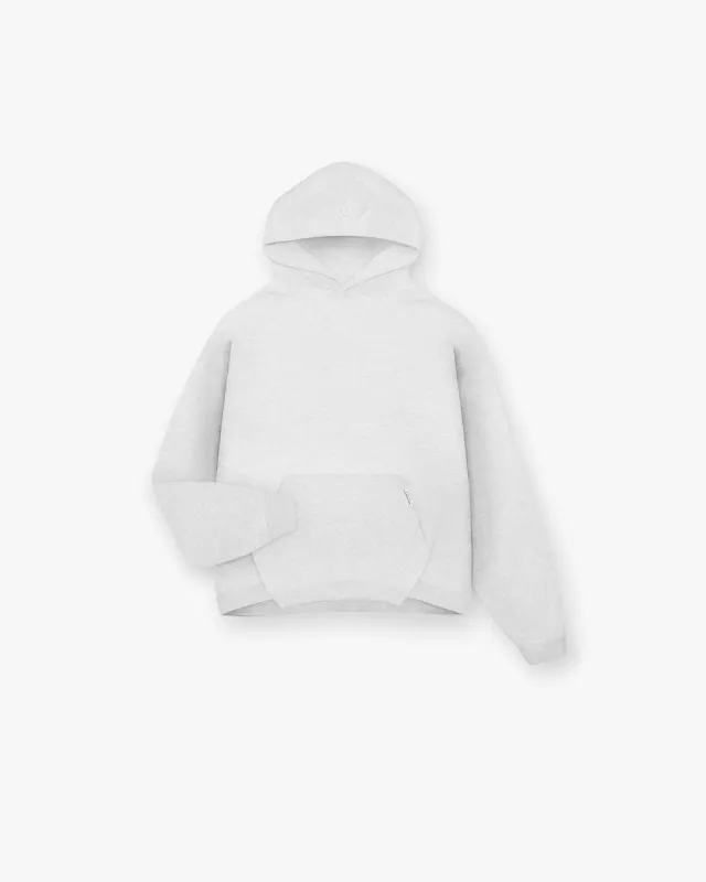 Initial Boxy Hoodie - Ice Grey Marl sold by Represent