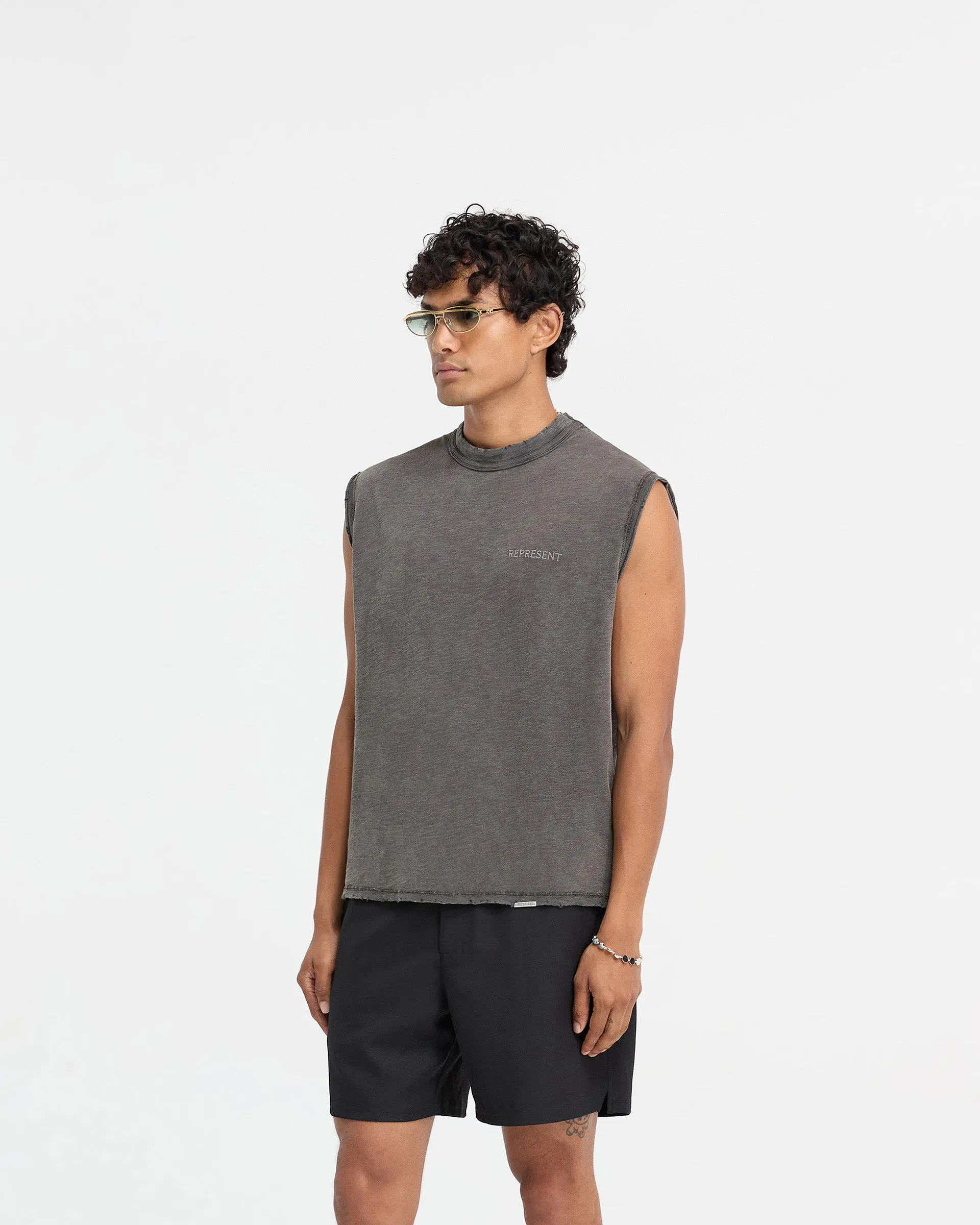 Slub Tank - Vintage Grey sold by Represent product image thumbnail 2