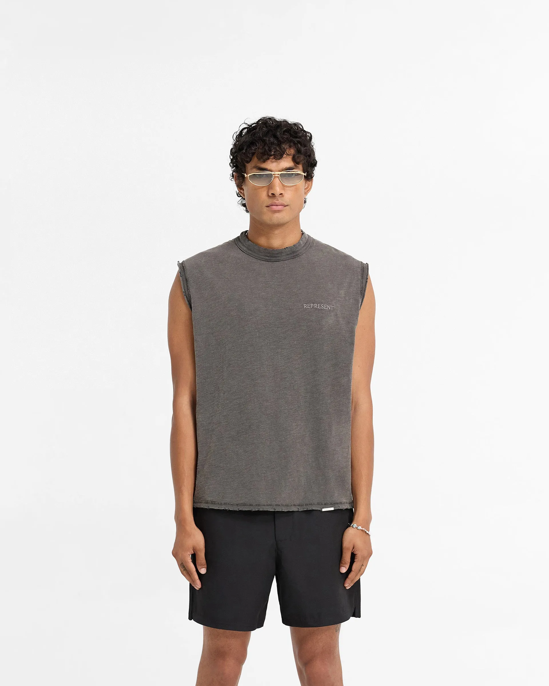 Slub Tank - Vintage Grey sold by Represent product image thumbnail 3