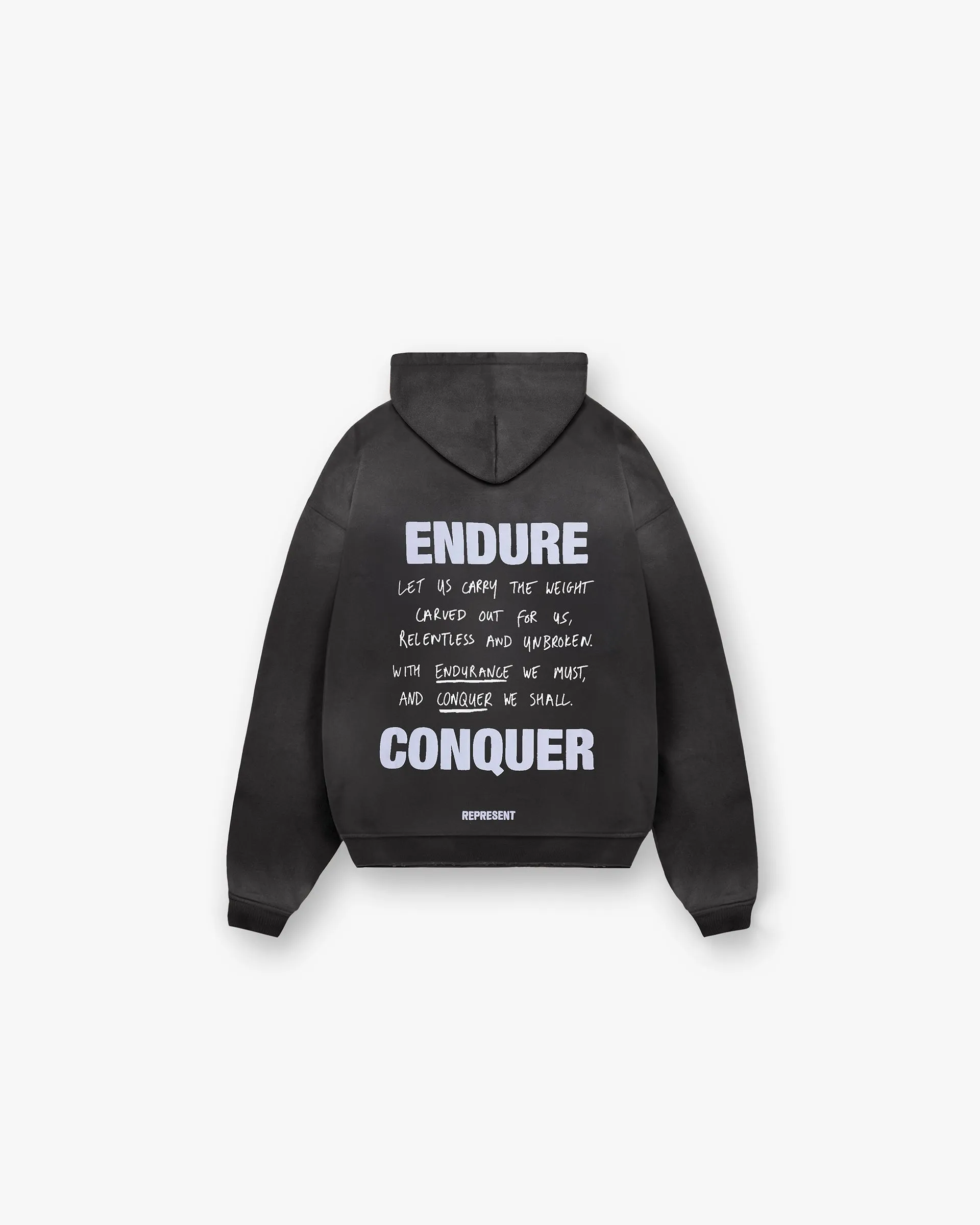 Atlas Hoodie - Stained Black sold by Represent product image thumbnail 2