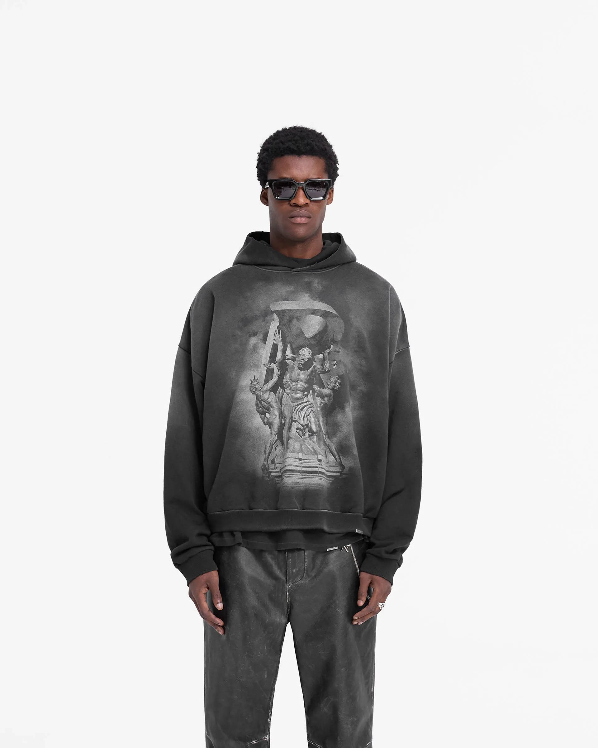 Atlas Hoodie - Stained Black sold by Represent product image thumbnail 3