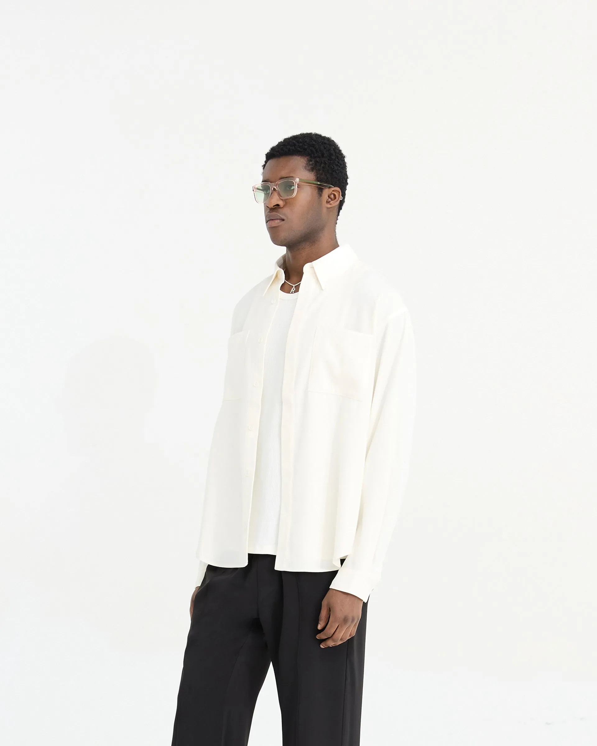 Initial Shirt - Flat White sold by Represent product image thumbnail 4