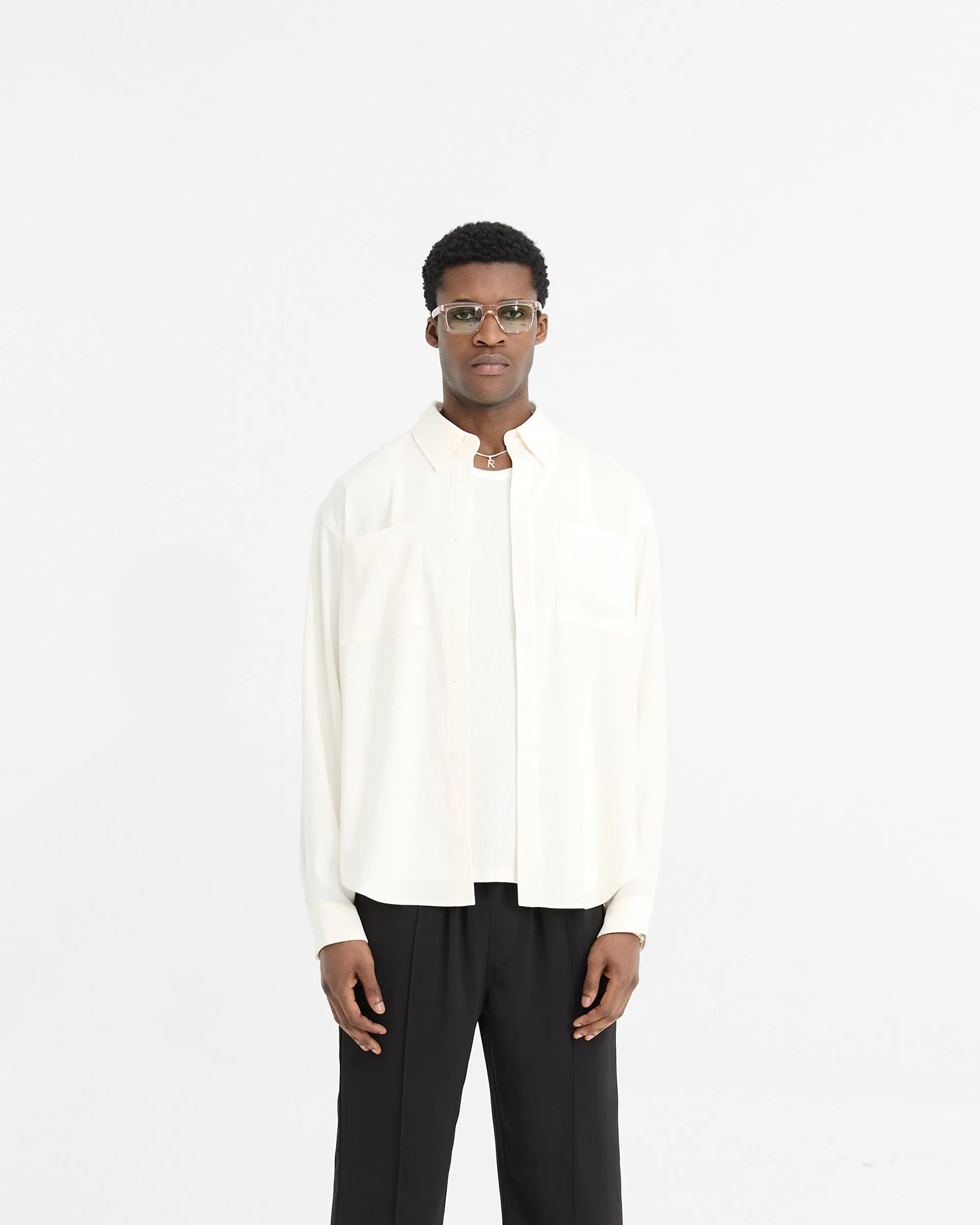 Initial Shirt - Flat White sold by Represent product image thumbnail 5