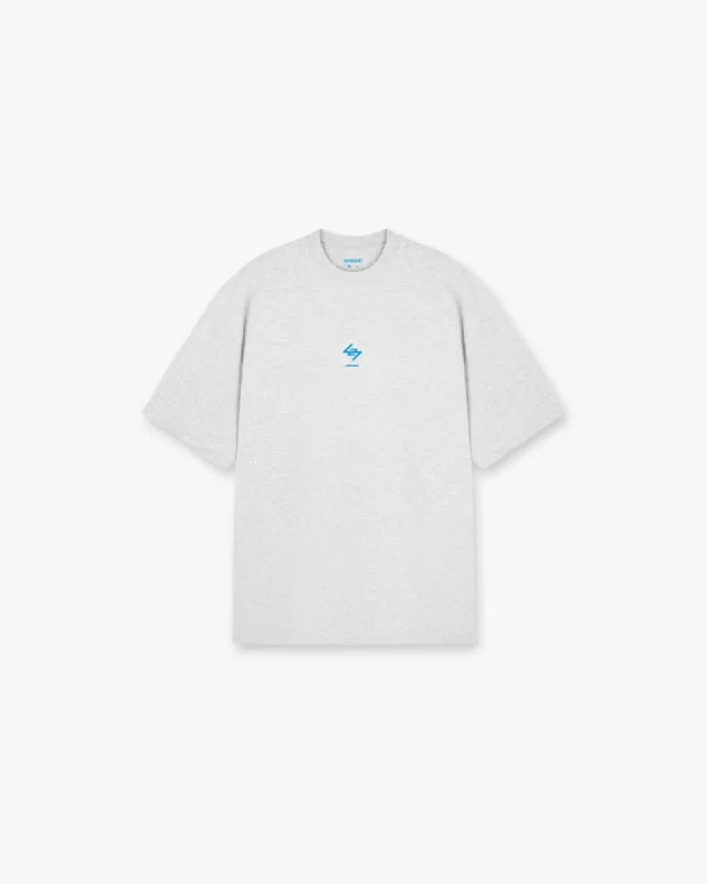 247 Oversized T-Shirt - Ash Grey Electric Blue sold by Represent
