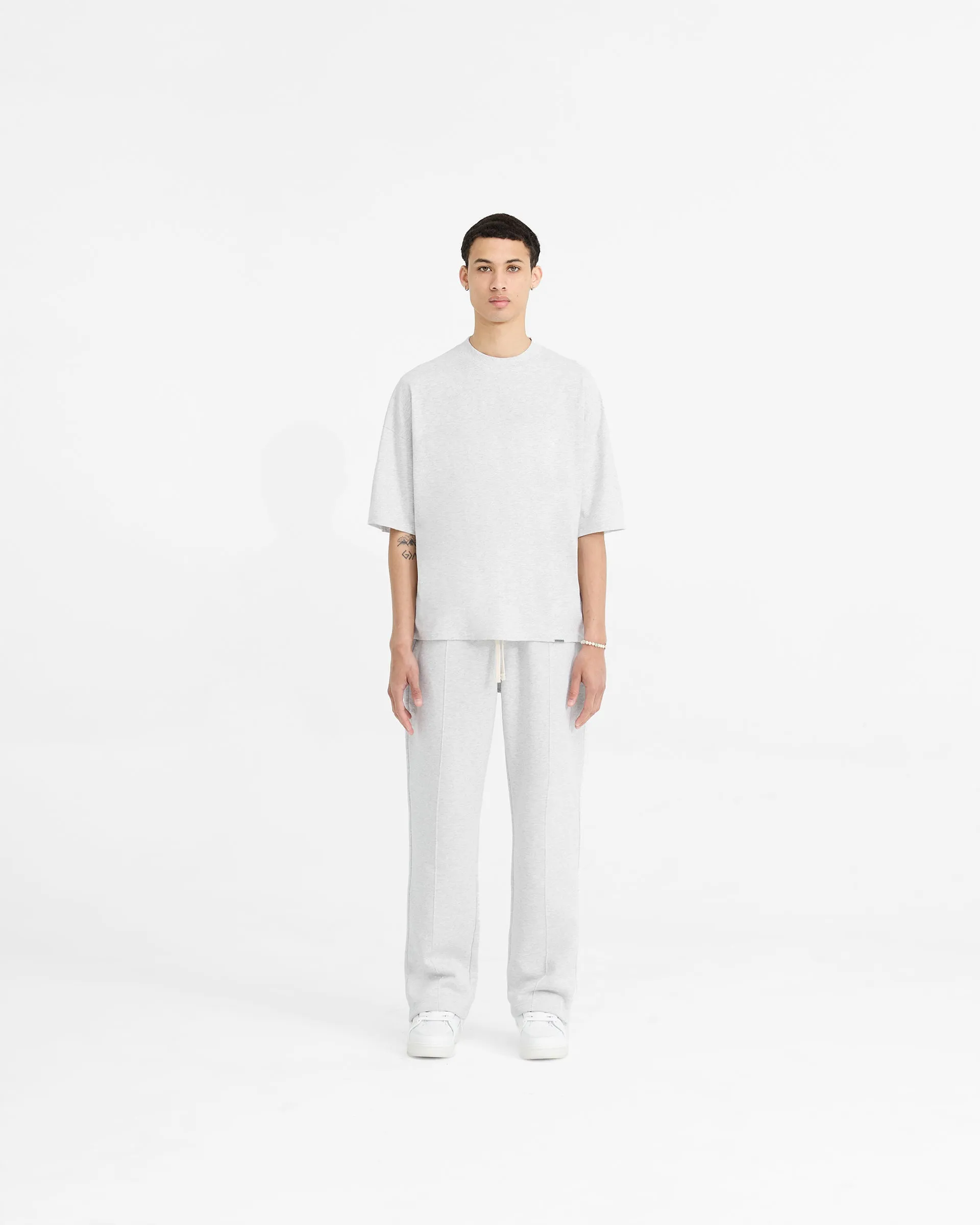Initial Boxy T-Shirt - Ice Grey Marl sold by Represent product image thumbnail 5