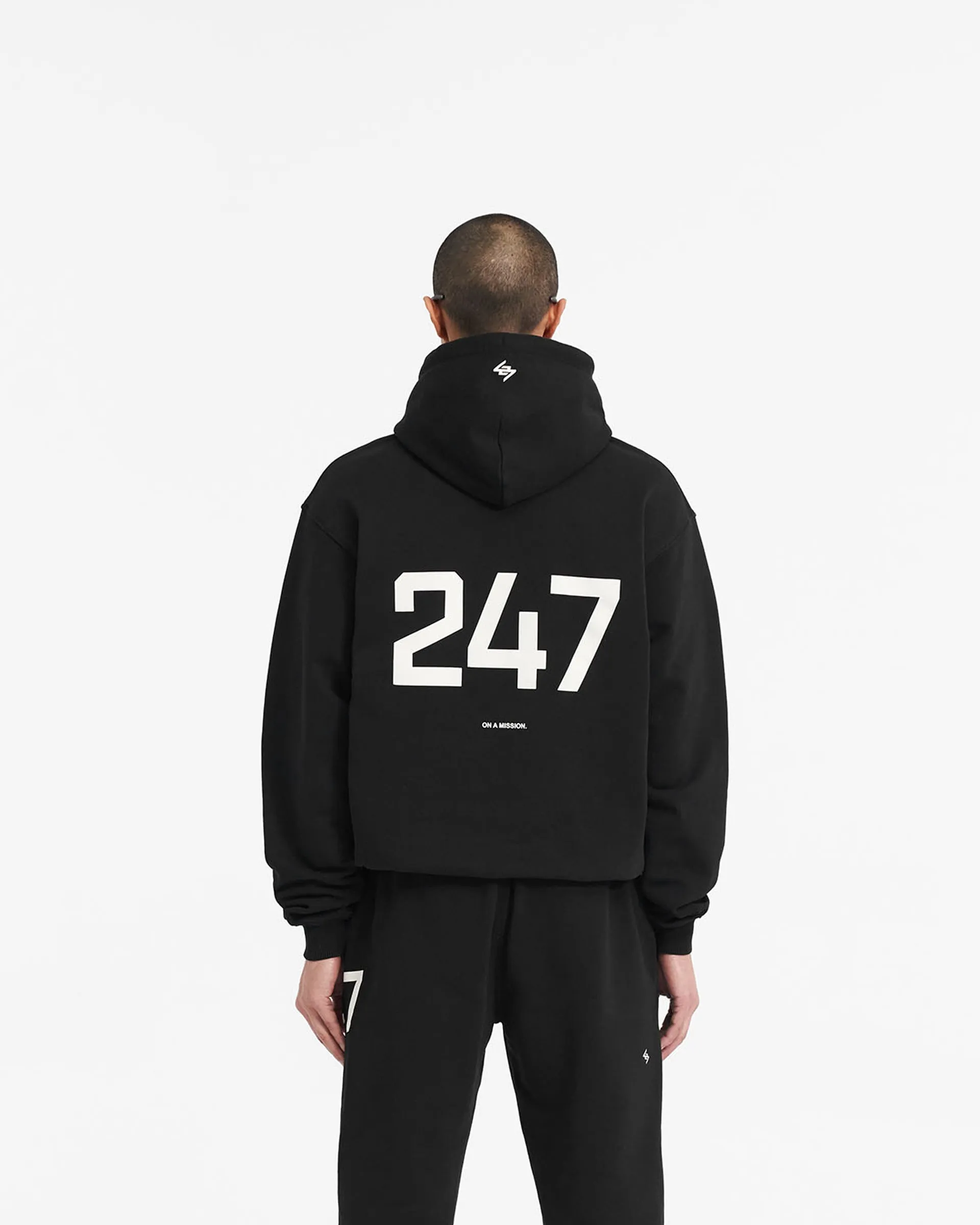 247 Oversized Hoodie - Jet Black sold by Represent product image thumbnail 4
