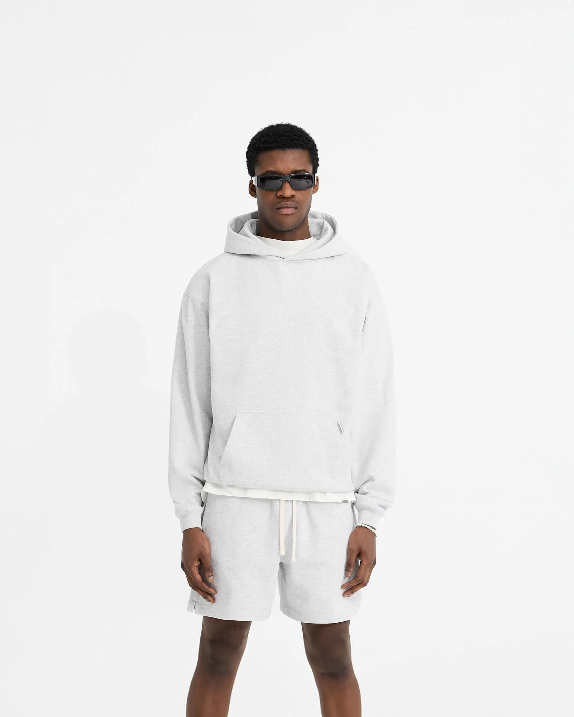 Initial Oversized Hoodie - Ice Grey Marl sold by Represent product image thumbnail 3