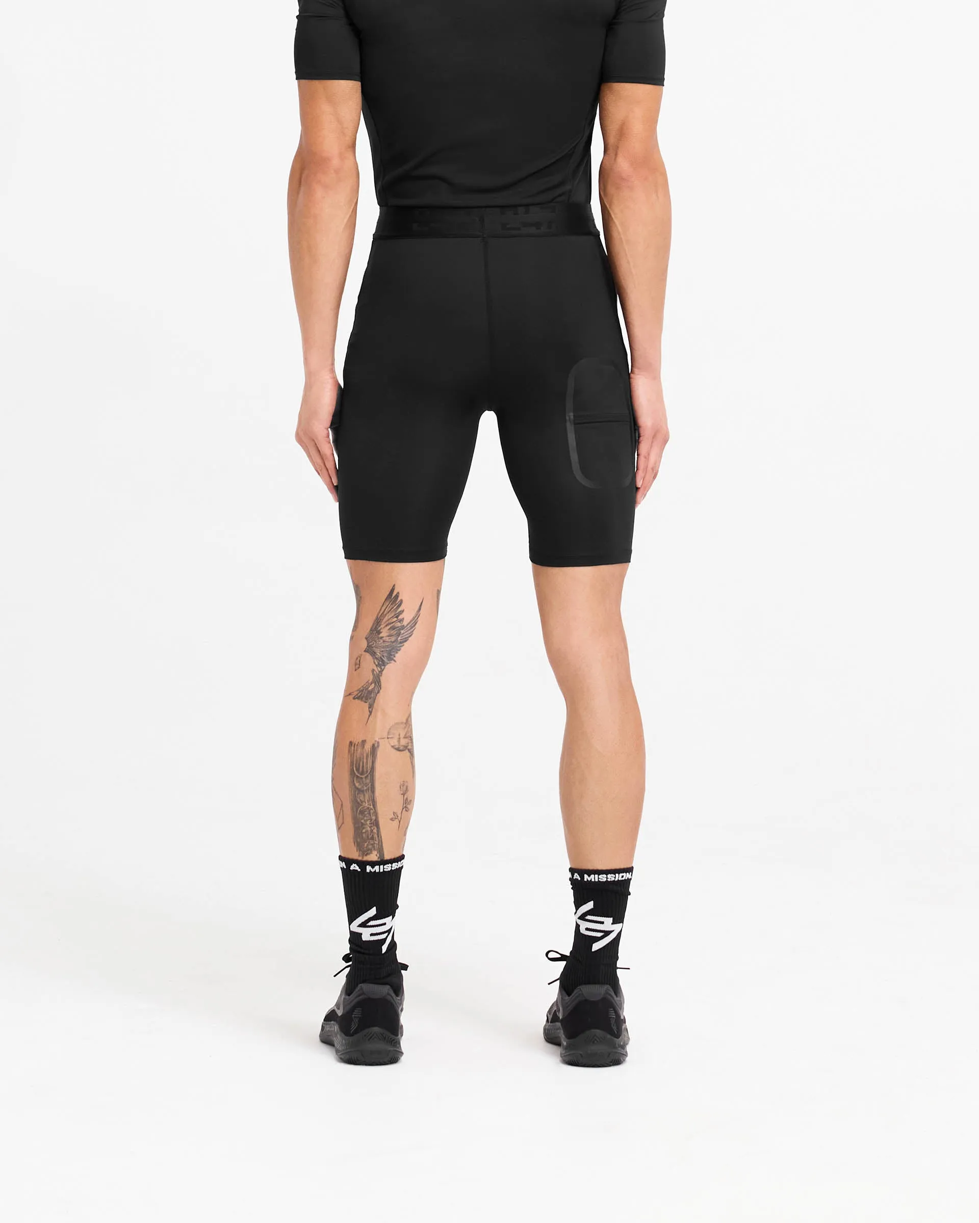 247 Compound Legging Short - Black sold by Represent product image thumbnail 5