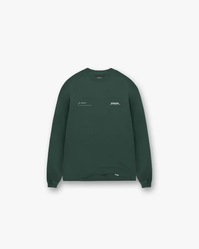 Patron Of The Club Long Sleeve T-Shirt - Forest Green sold by Represent