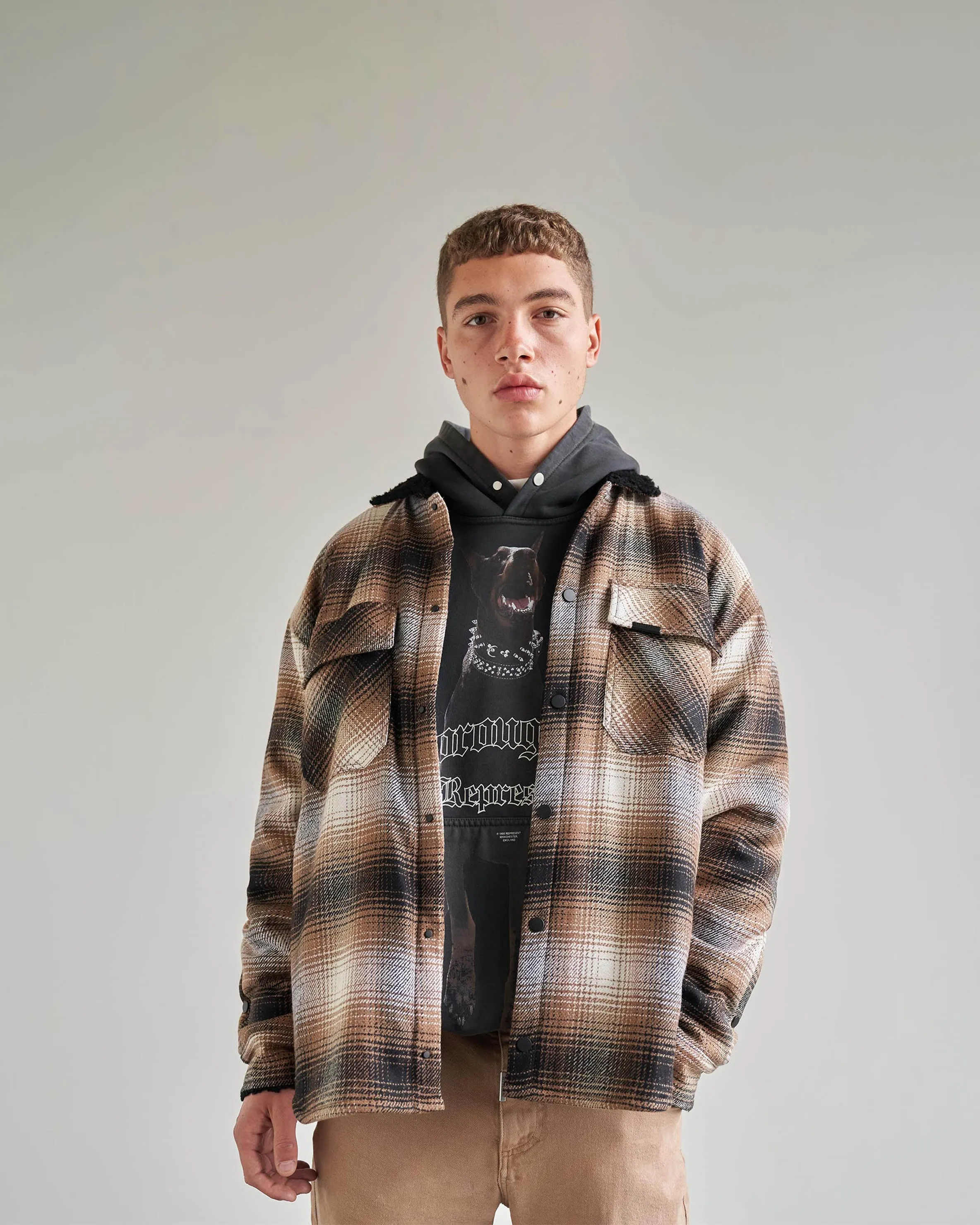 Sherpa Shirt - Brown sold by Represent product image thumbnail 2
