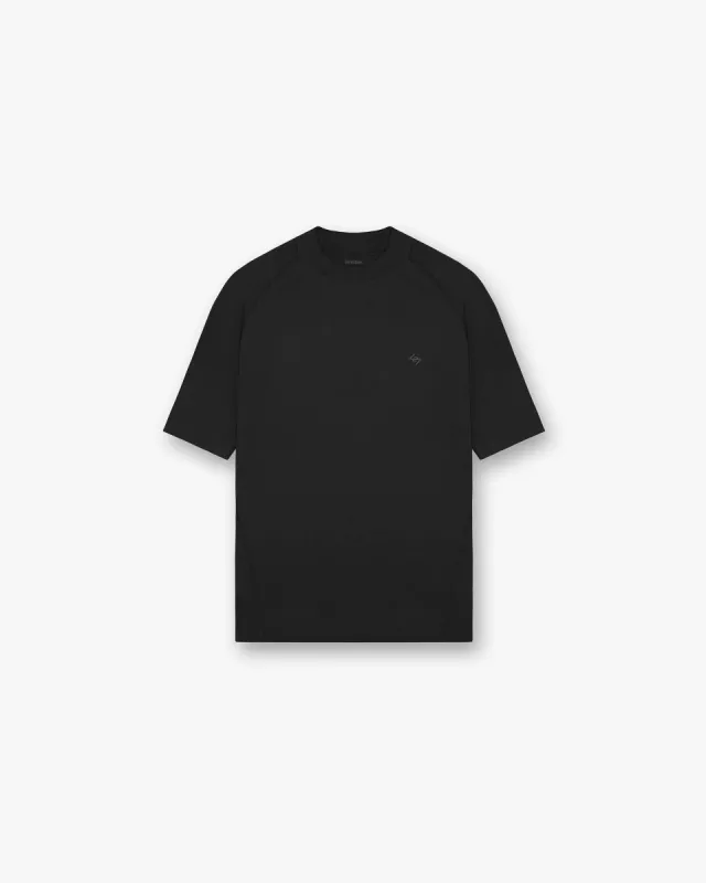 Tシャツ・カットソー SELF PORTRAIT FW23 T-SHIRT (AW23069TB BLACK) COMME DES GARCONS SHIRT Black T-shirt with printed logo FO