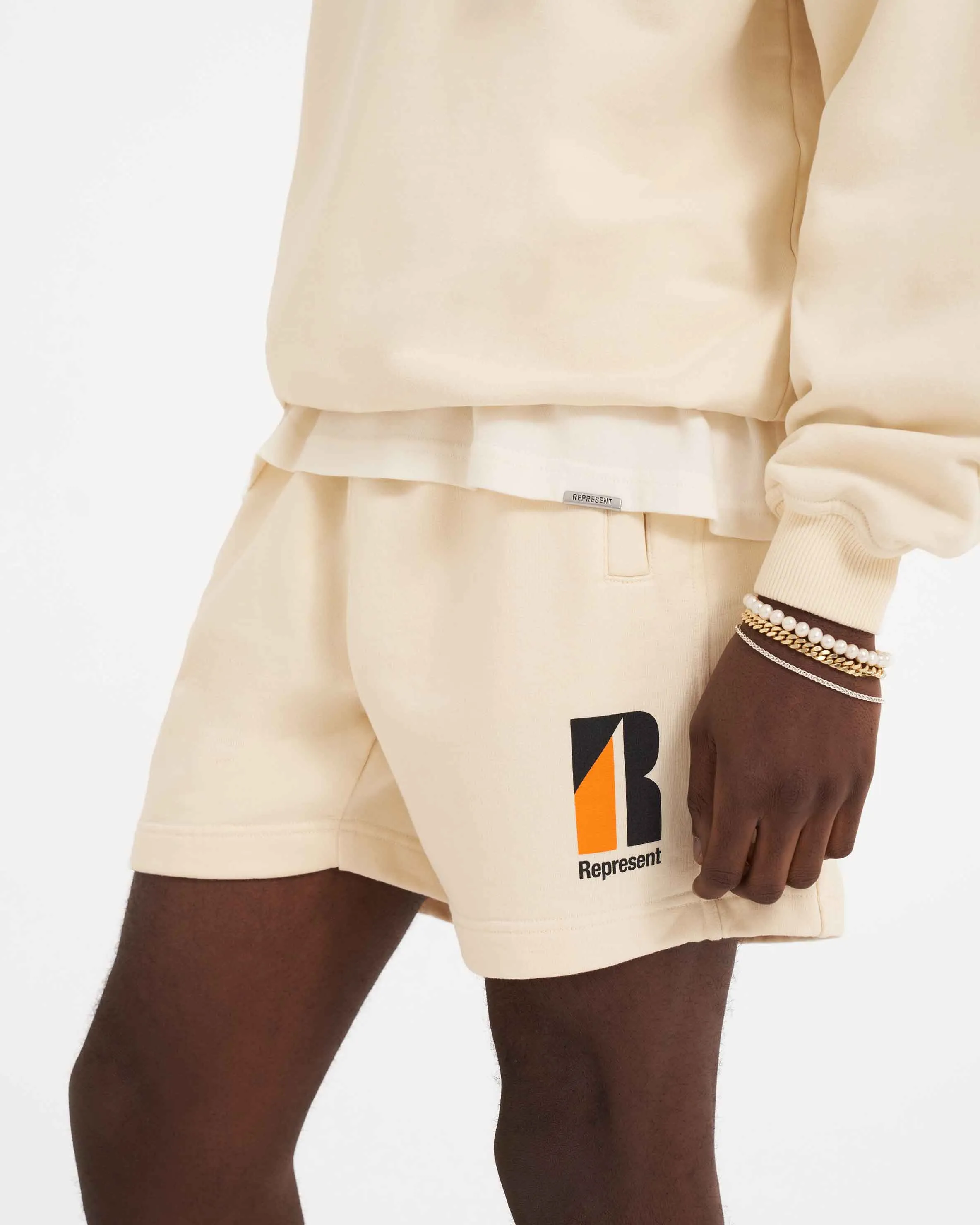 Decade Of Speed Shorts - Cream sold by Represent product image thumbnail 5