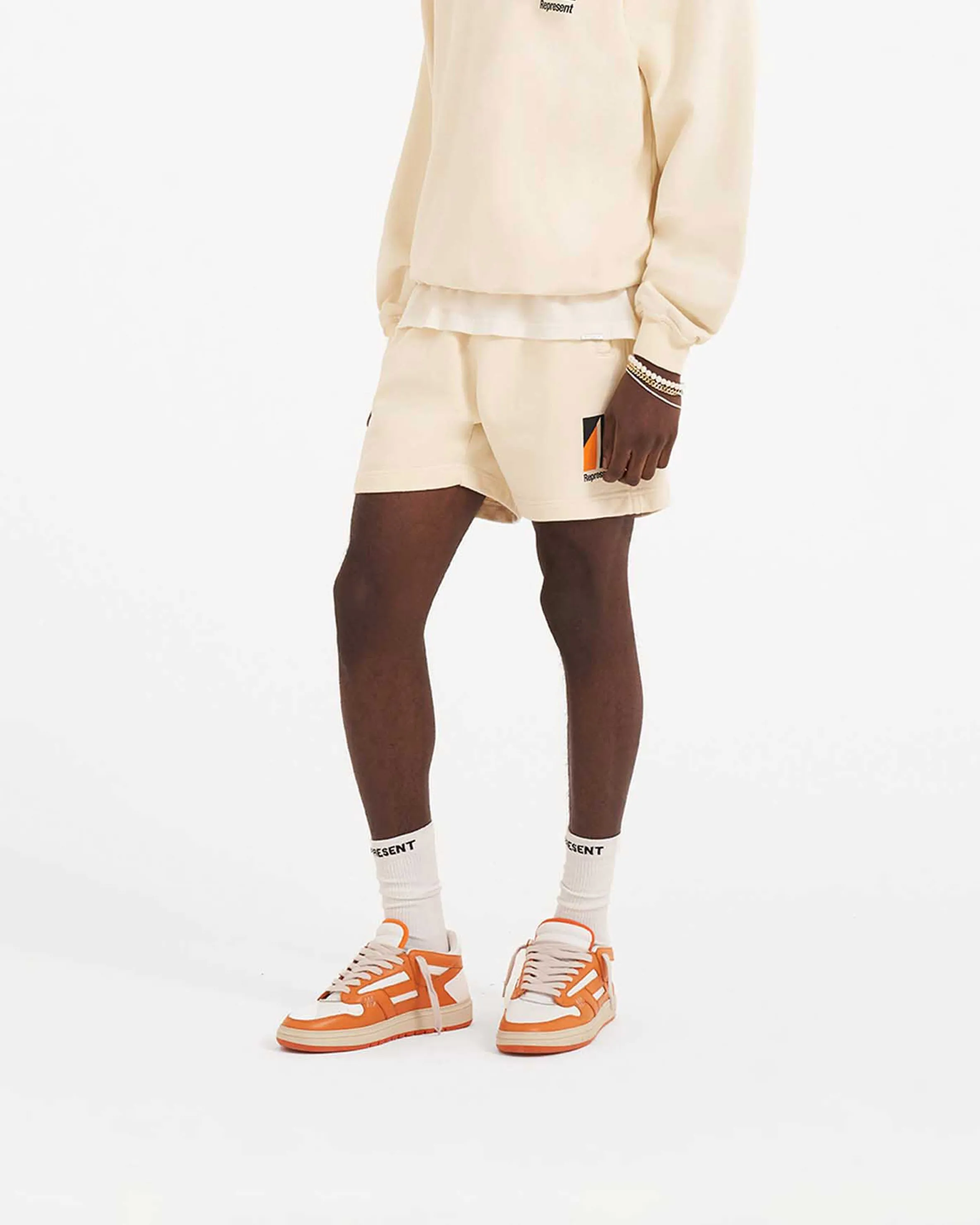 Decade Of Speed Shorts - Cream sold by Represent product image thumbnail 3