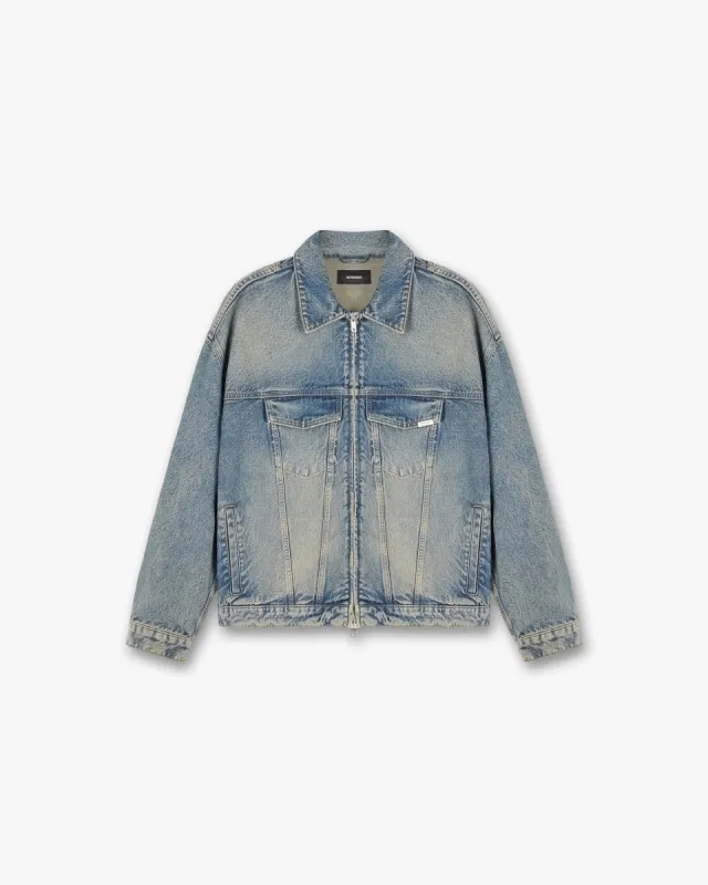 R4 Denim Jacket - Blue Cream sold by Represent