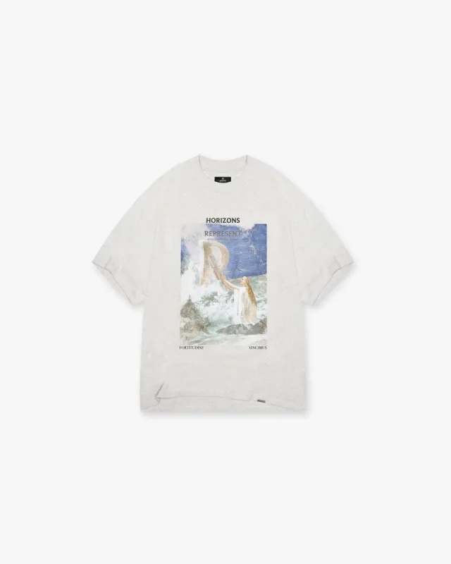 Higher Truth T-Shirt - Cream Marl made by Represent