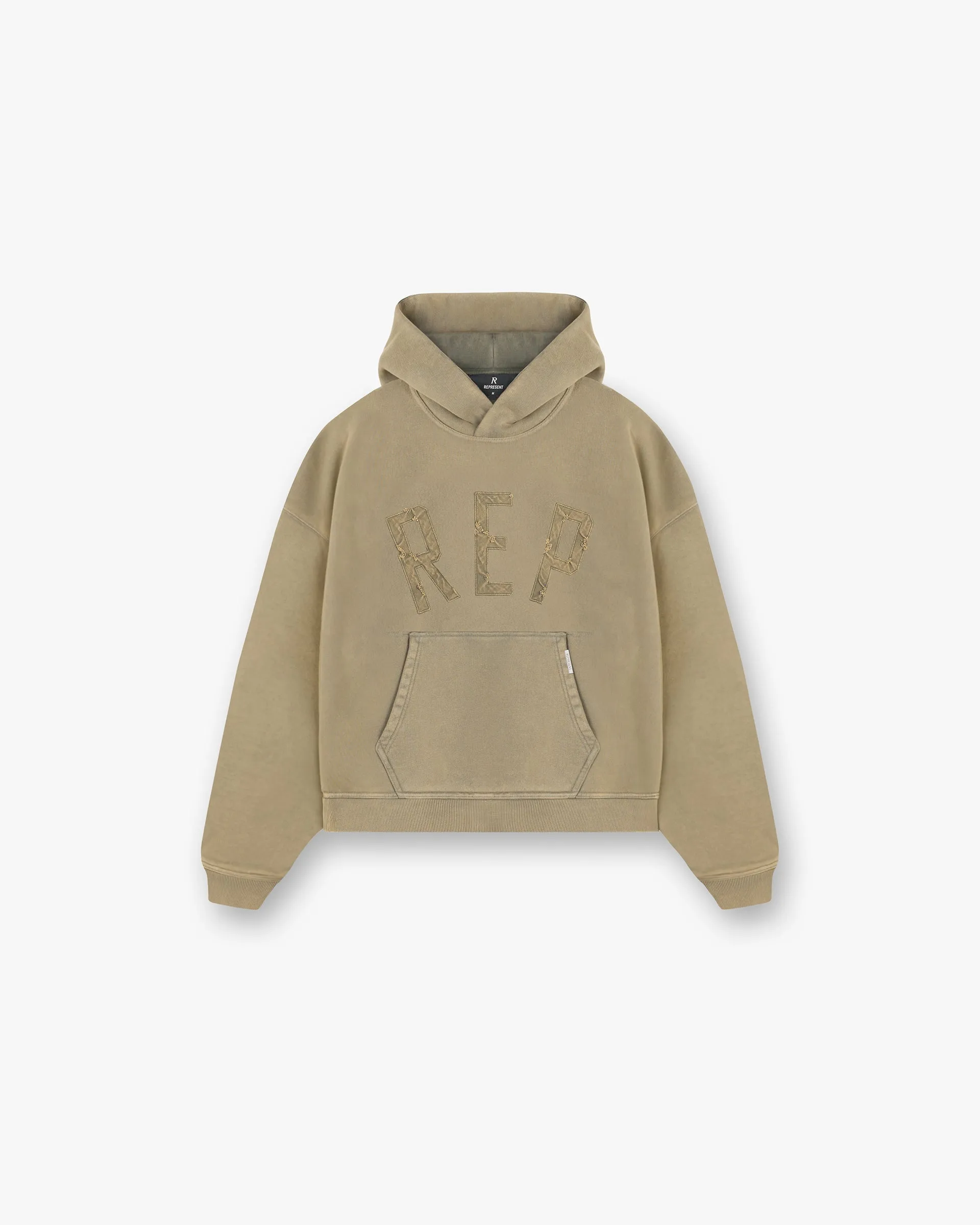 Rep Applique Hoodie - Fawn sold by Represent