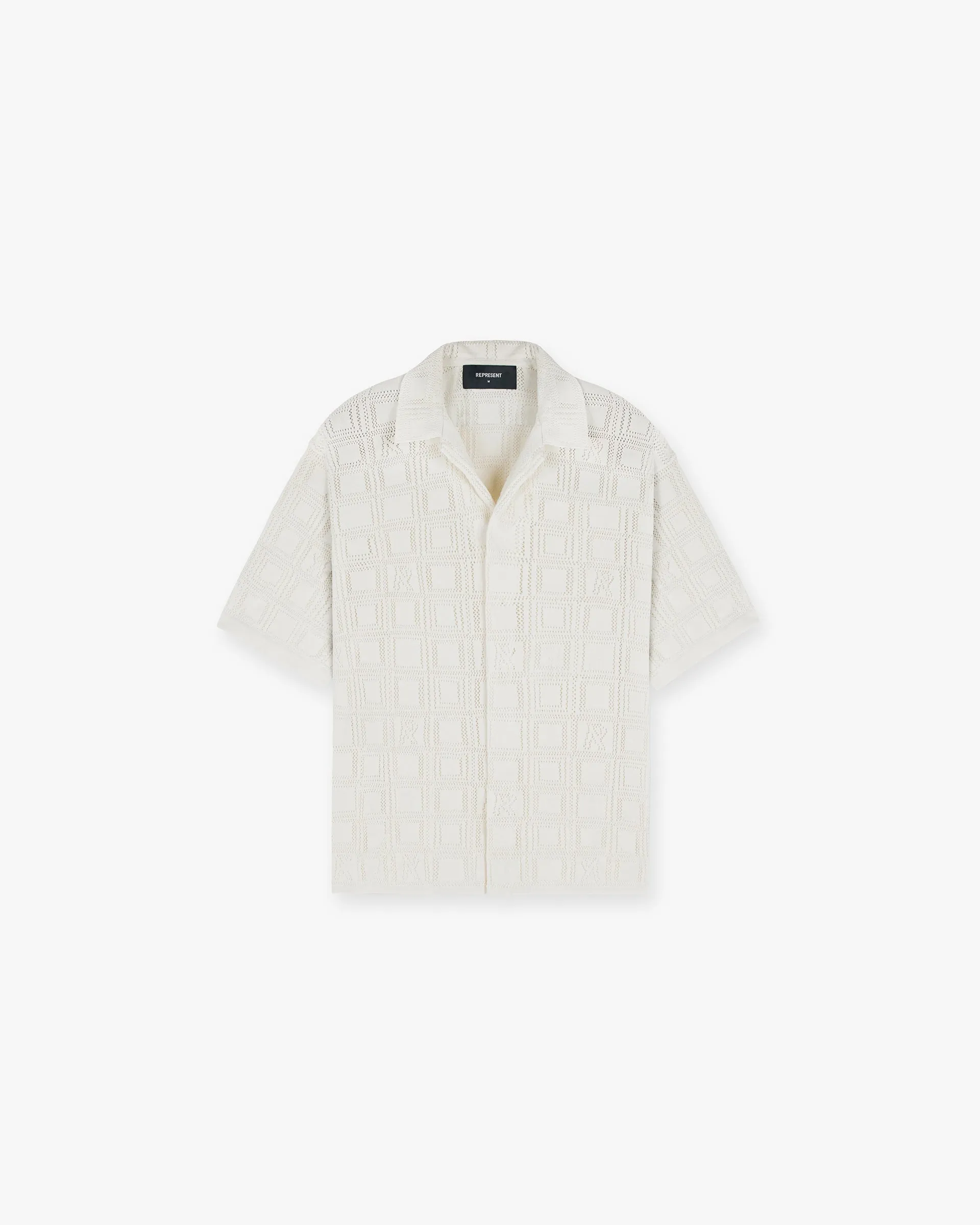 Lace Knit Shirt - Chalk sold by Represent