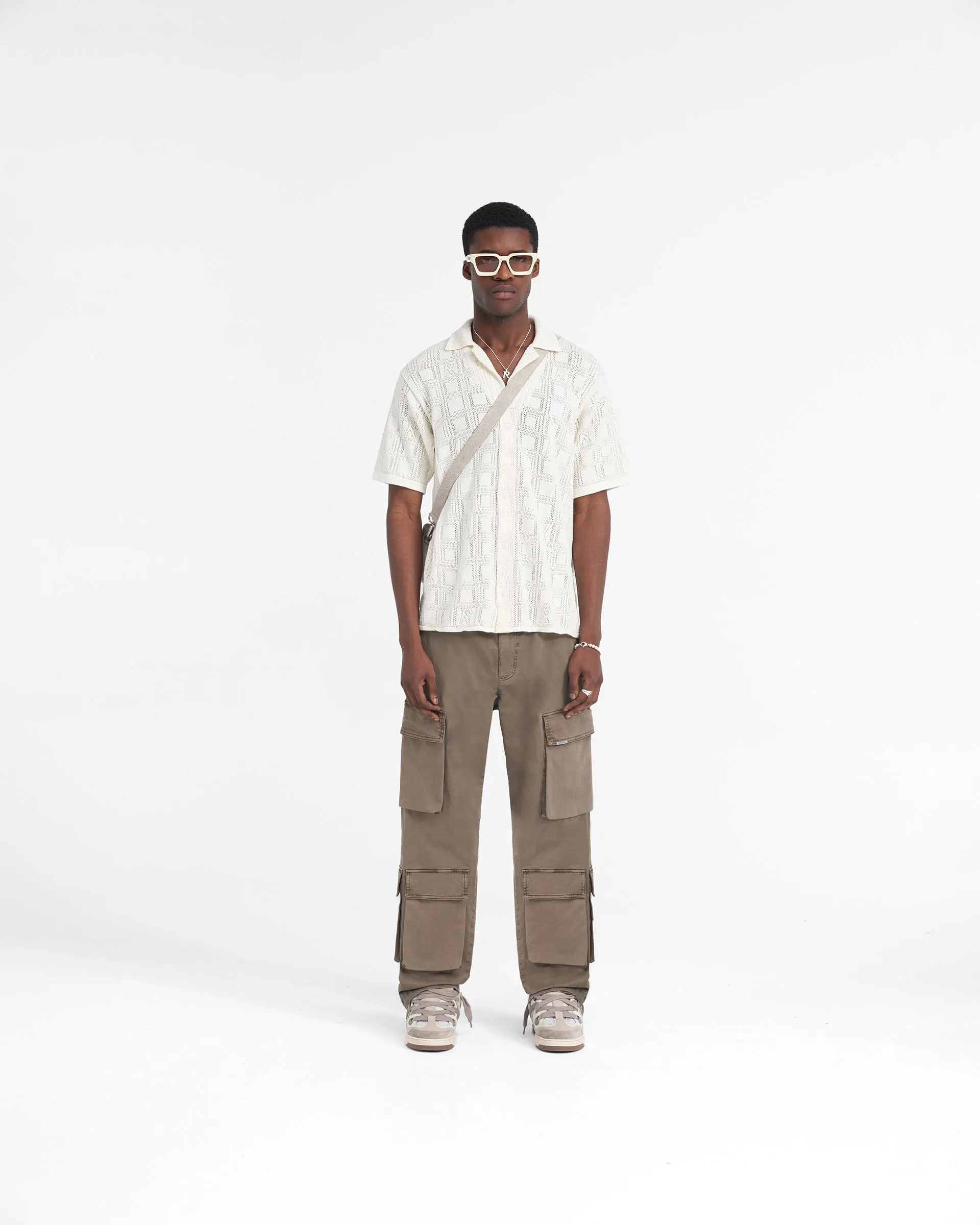 Lace Knit Shirt - Chalk sold by Represent product image thumbnail 5