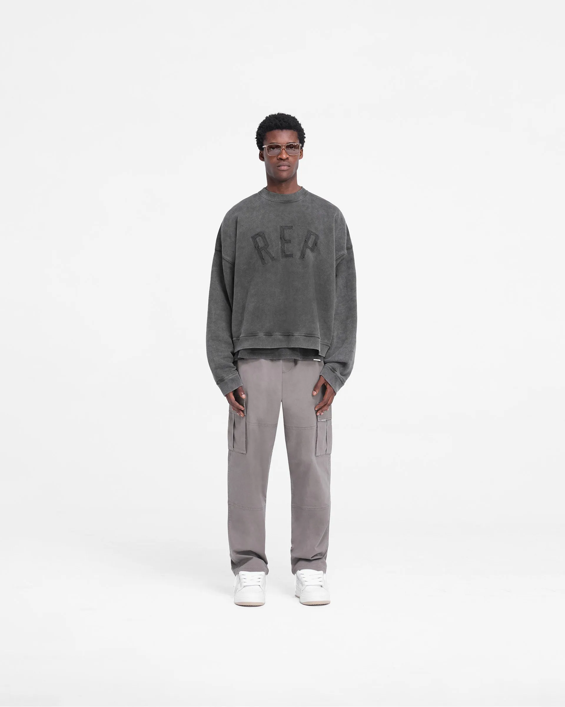 Rep Applique Sweater - Vintage Black sold by Represent product image thumbnail 5