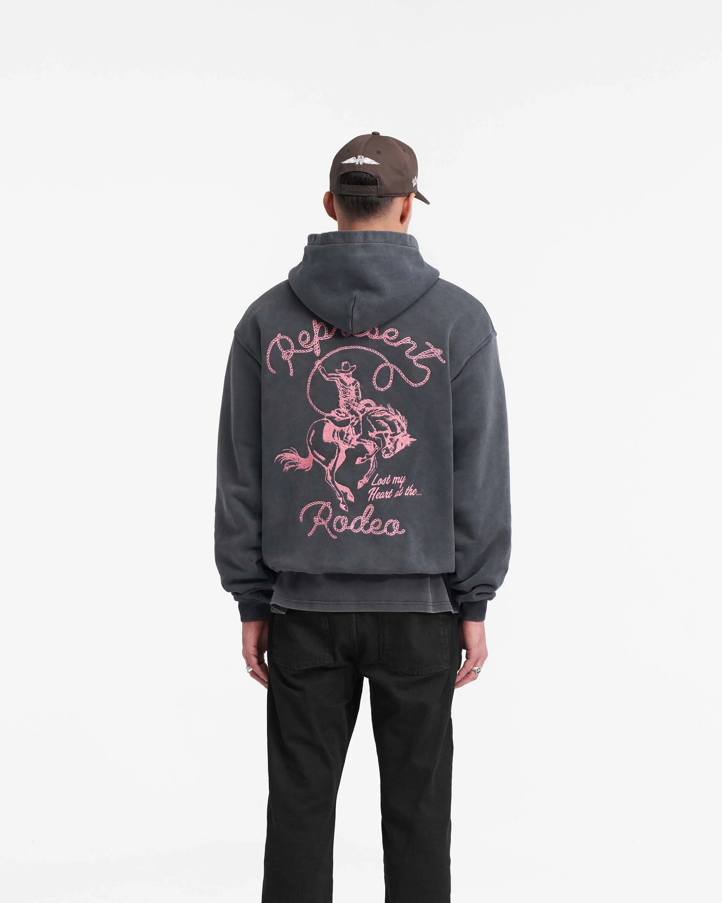 Chain Stitch Rodeo Hoodie - Vintage Grey sold by Represent product image thumbnail 5