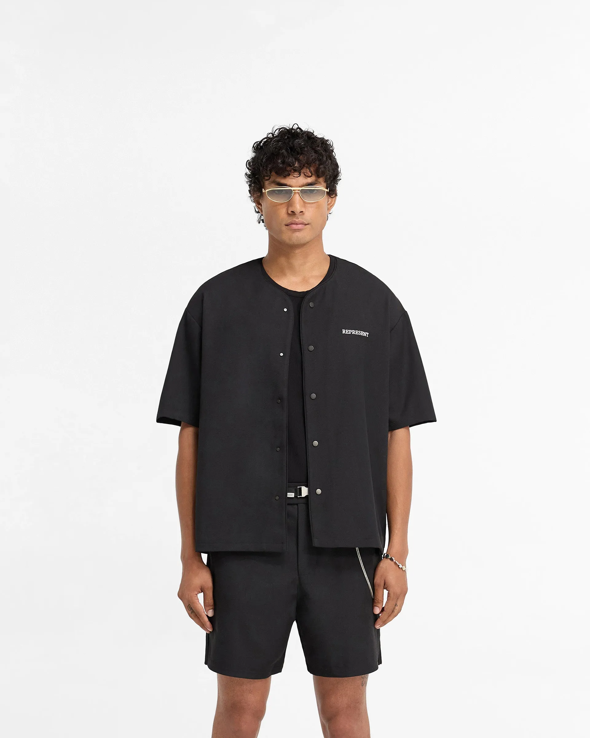 Baseball Shirt - Black sold by Represent product image thumbnail 3