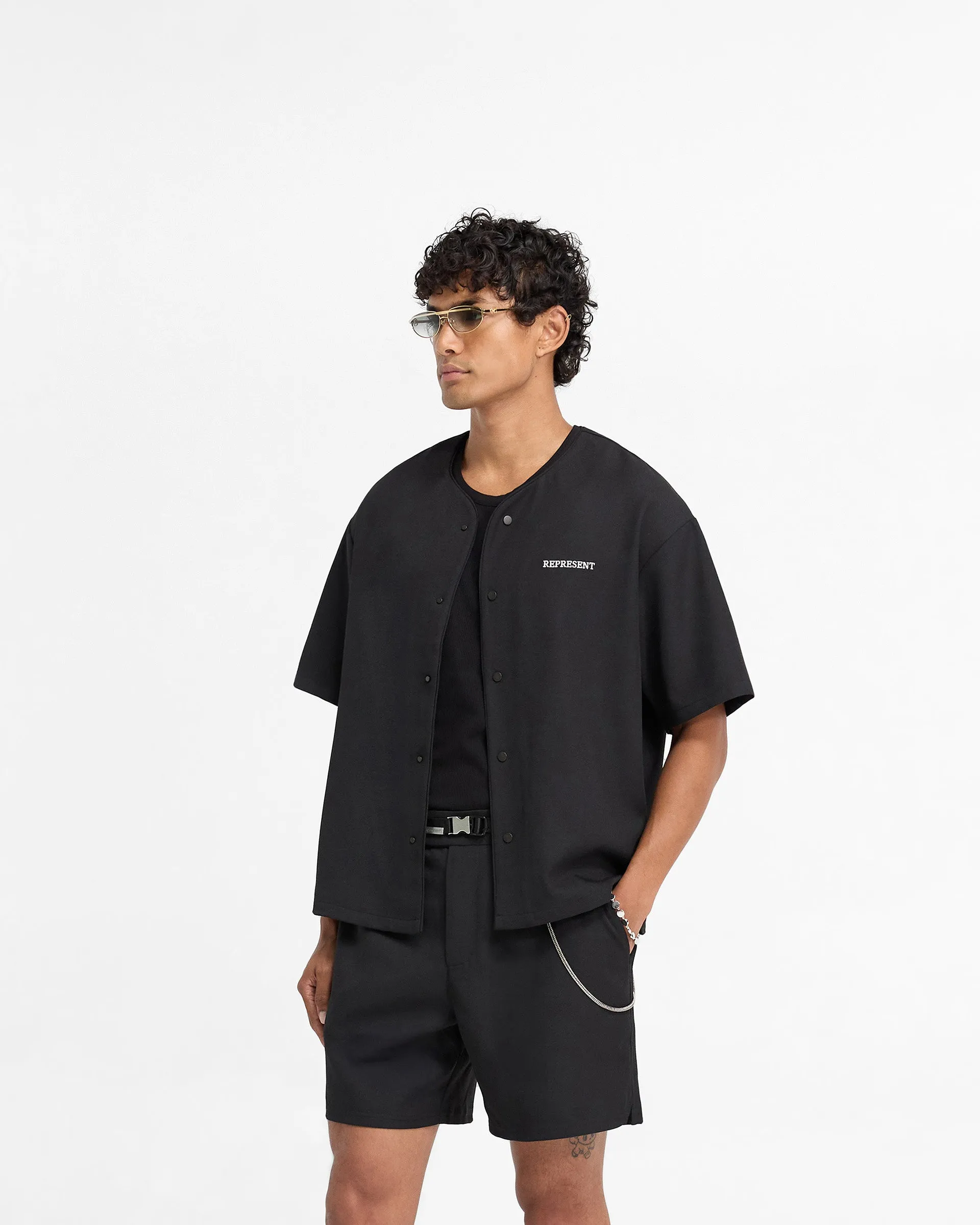 Baseball Shirt - Black sold by Represent product image thumbnail 2