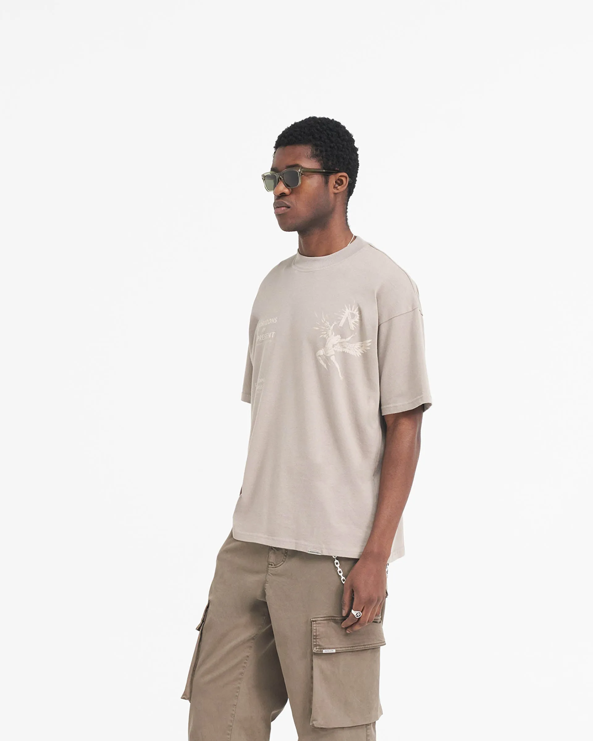 Icarus T-Shirt - Taupe sold by Represent product image thumbnail 4