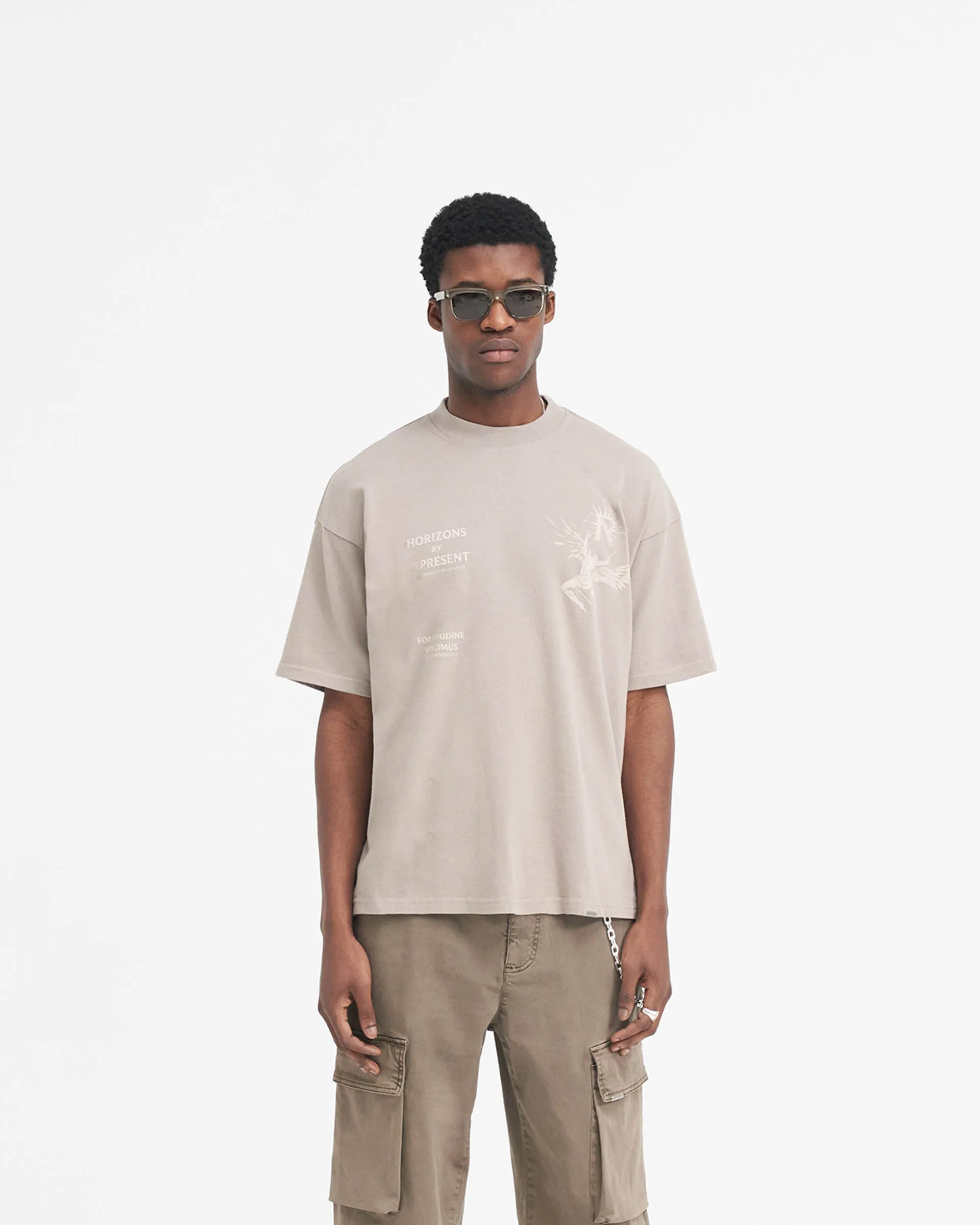 Icarus T-Shirt - Taupe sold by Represent product image thumbnail 3