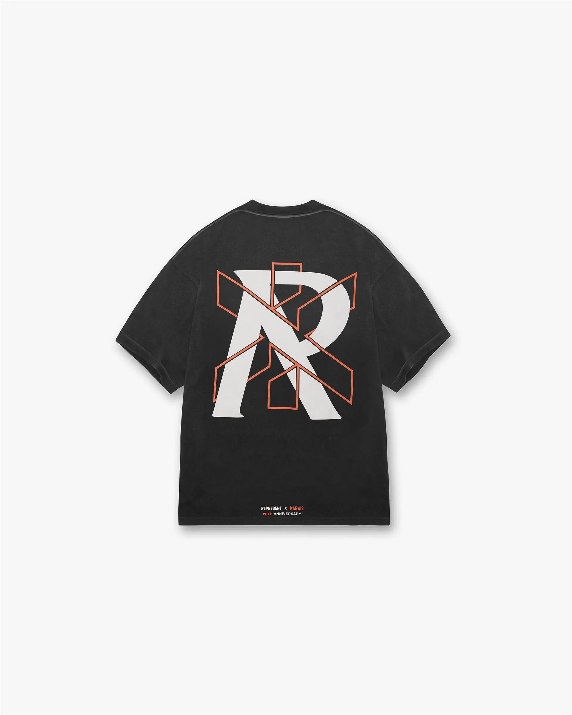 Represent X Marais Logo Lock Up T-Shirt - Aged Black sold by Represent product image thumbnail 2