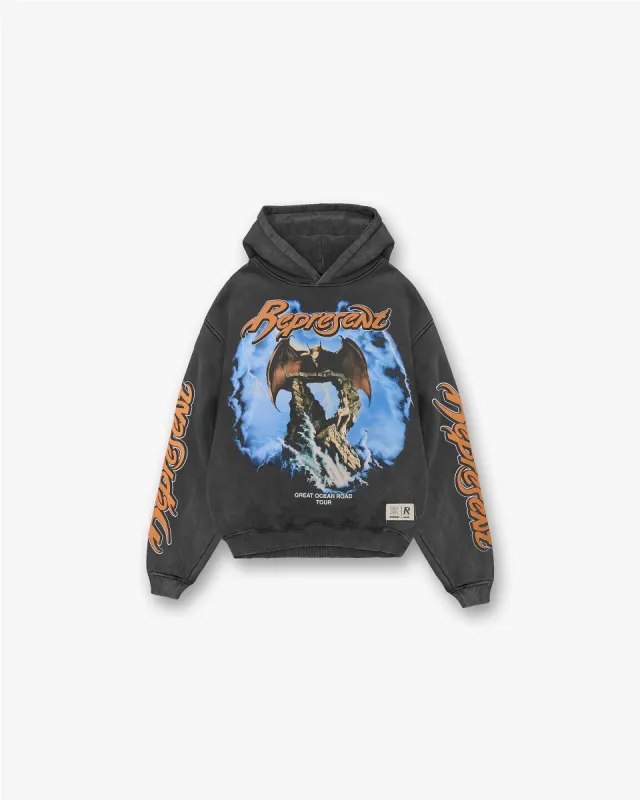 Represent X Marais Great Ocean Boxy Hoodie - Vintage Grey sold by Represent