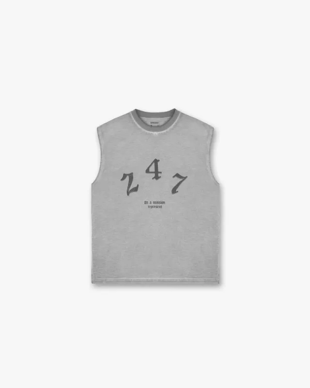 Vintage 247 Oversized Tank - Smoke sold by Represent