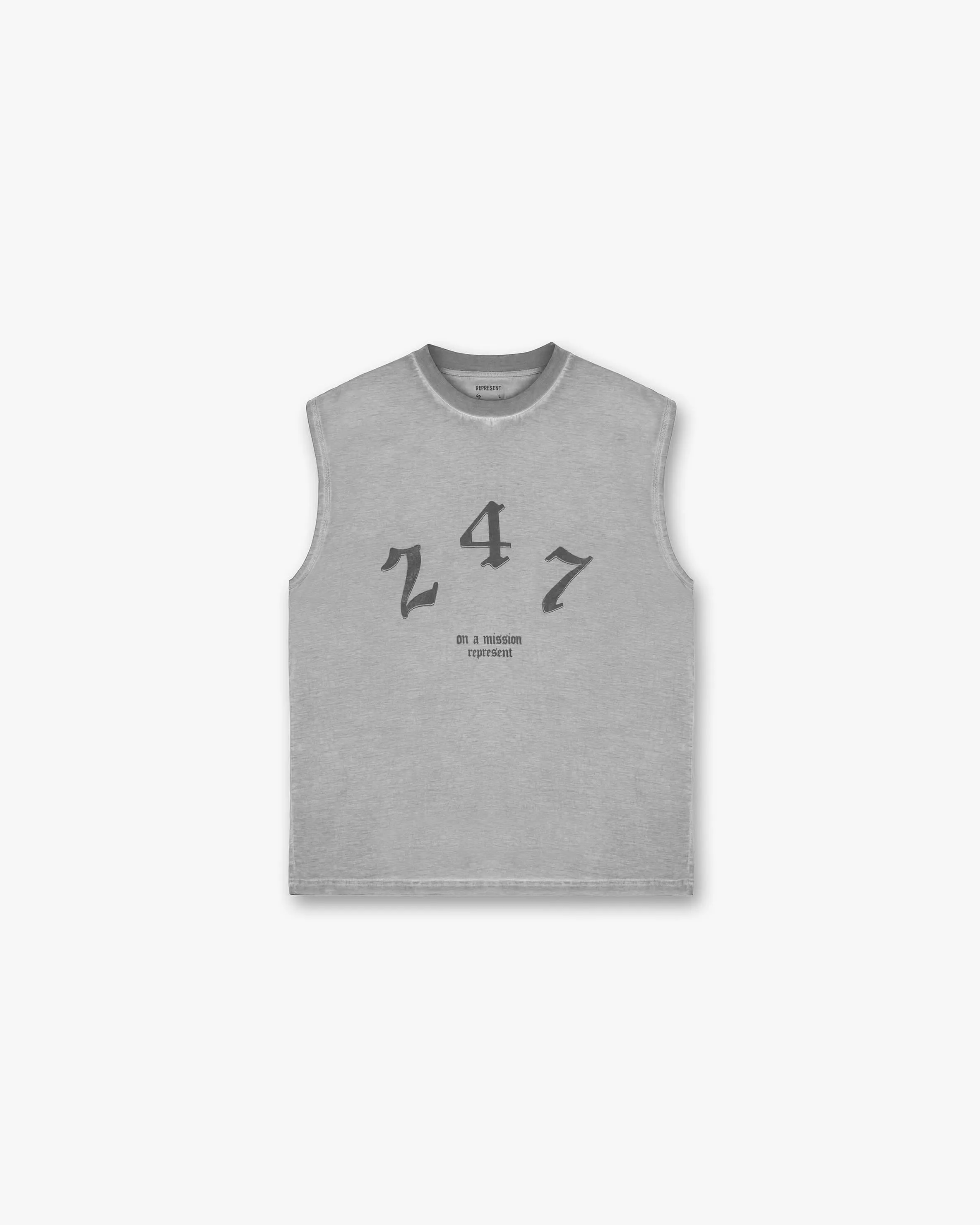 Vintage 247 Oversized Tank - Smoke sold by Represent