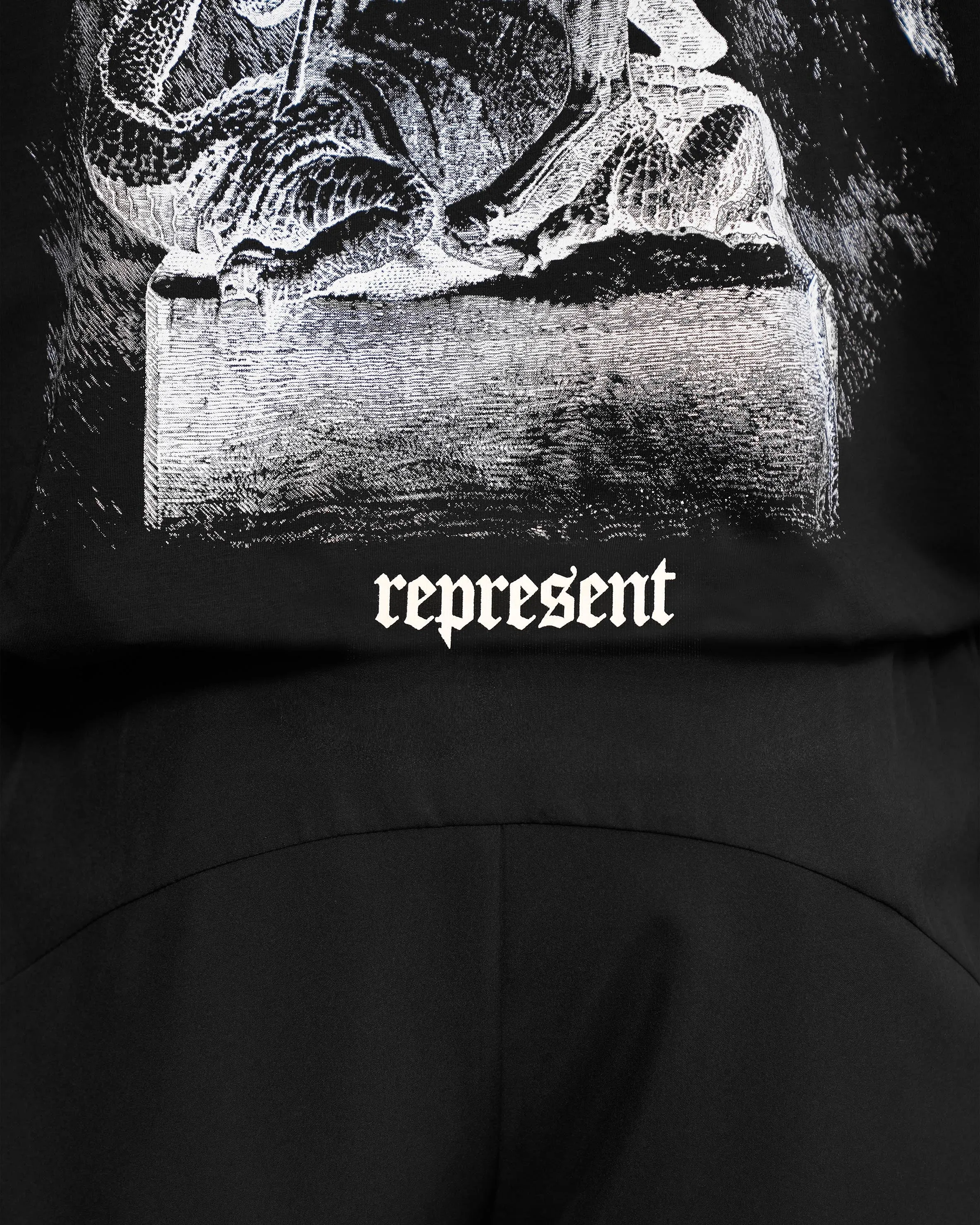 Vintage 247 Long Sleeve T-Shirt - Black Papyrus sold by Represent product image thumbnail 3
