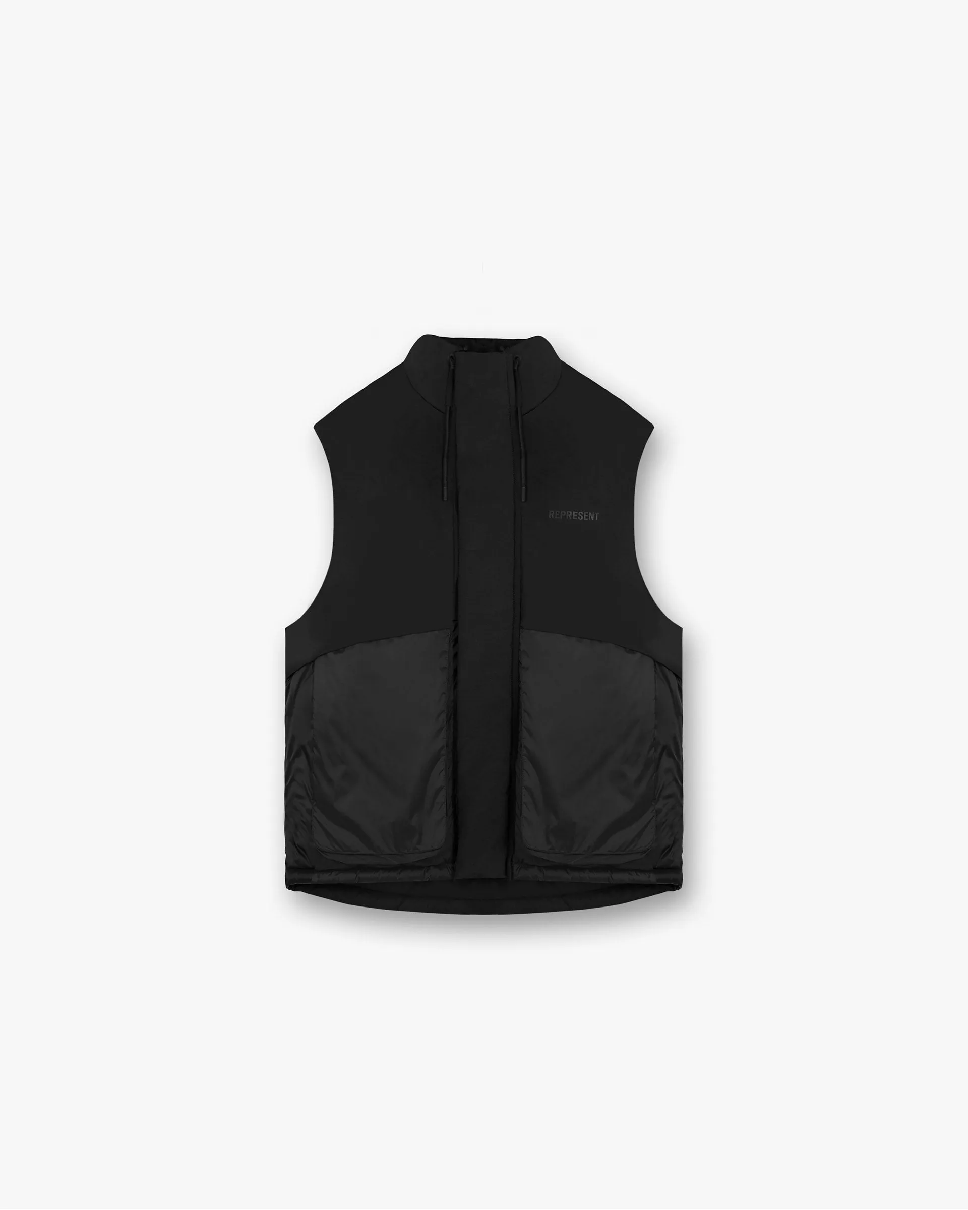 Layered Puffer Gilet - Jet Black sold by Represent