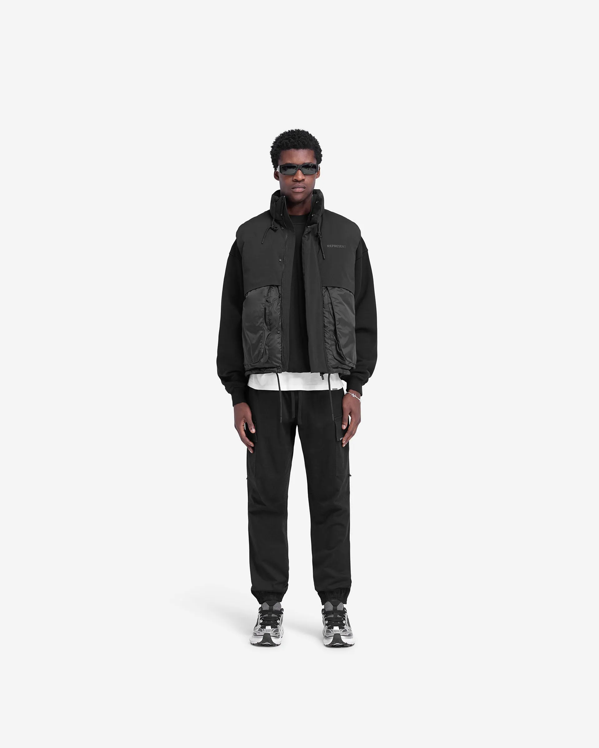 Layered Puffer Gilet - Jet Black sold by Represent product image thumbnail 5